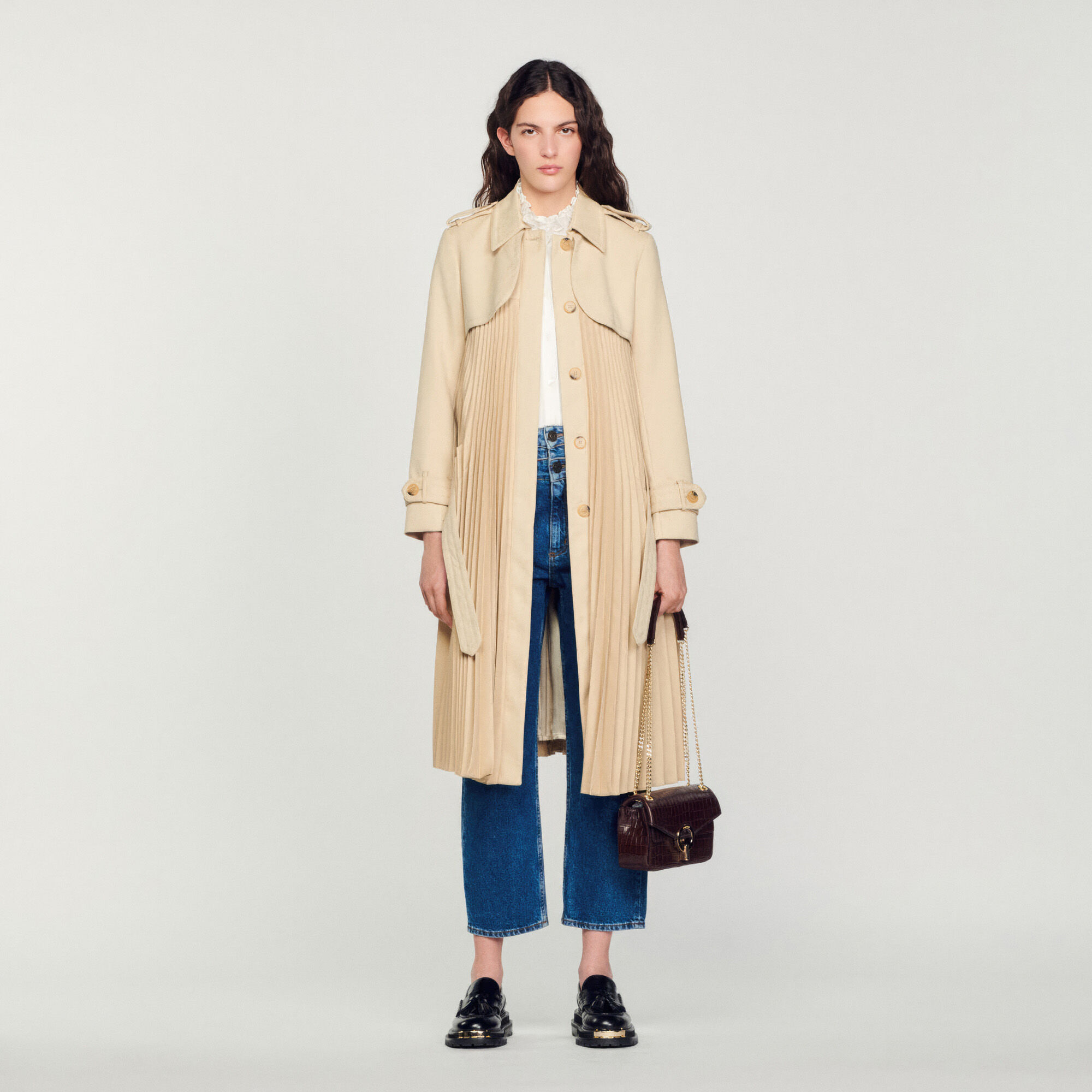 Look trench beige femme outlet