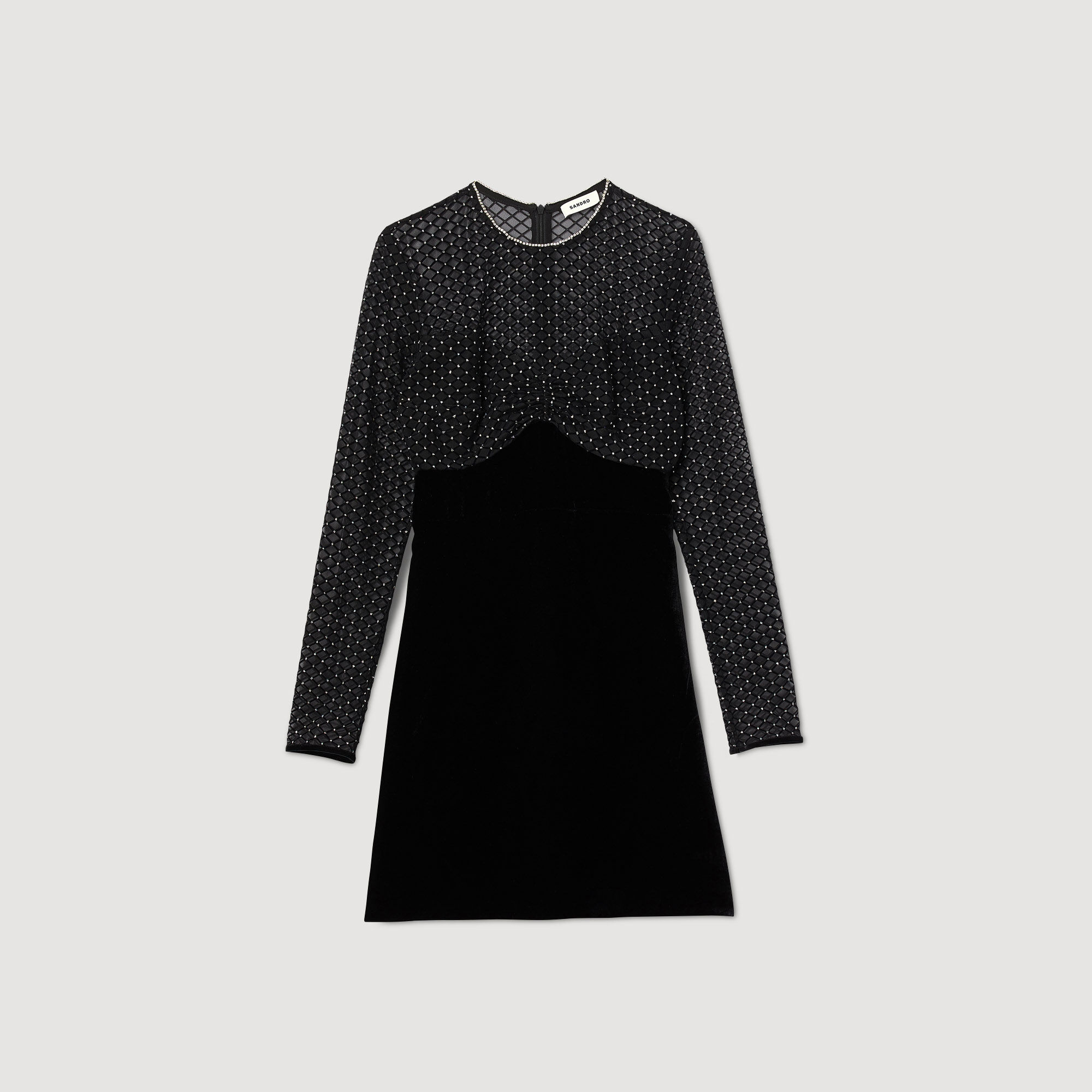 Sandro black and white dress sales