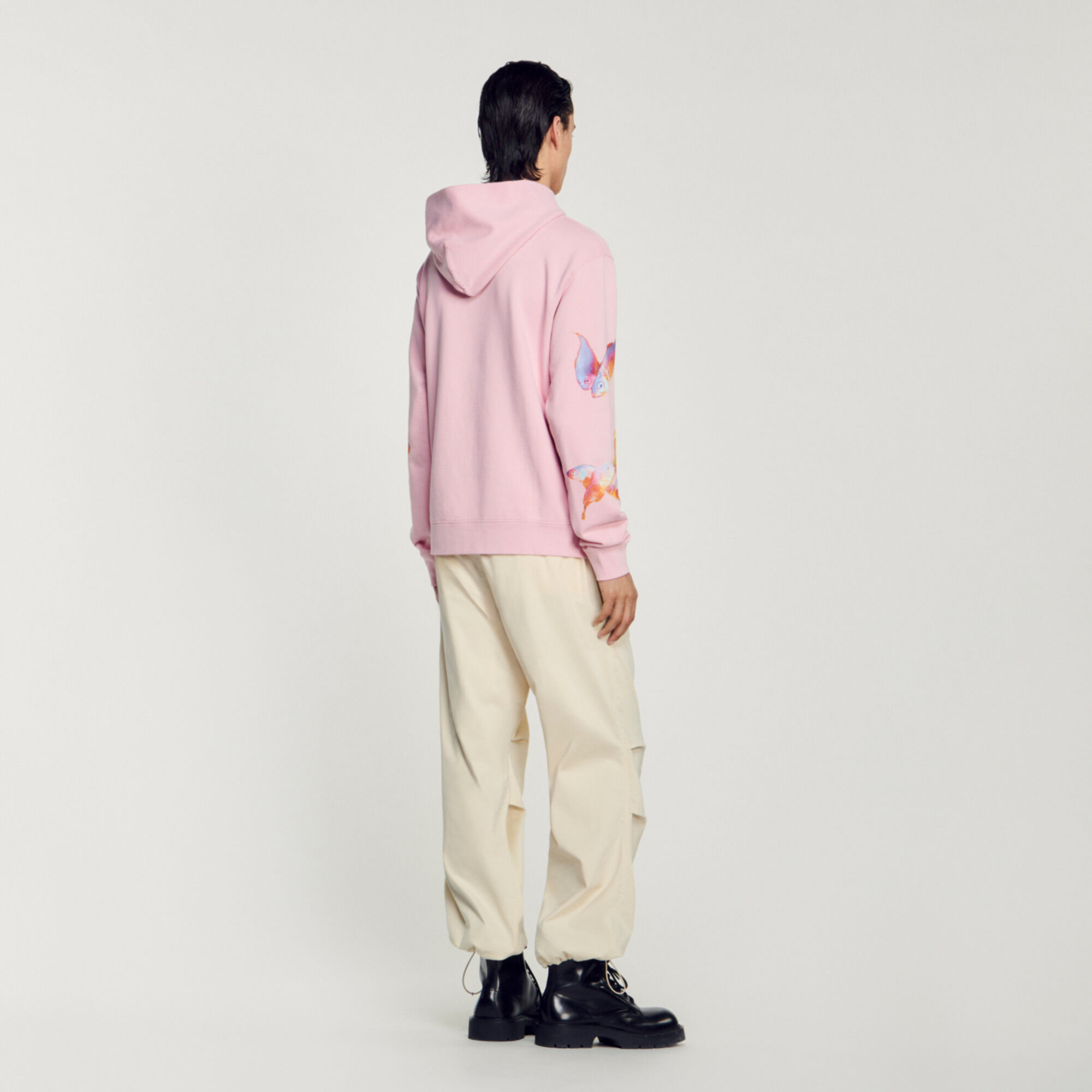 Off white cherry sales blossom print hoodie