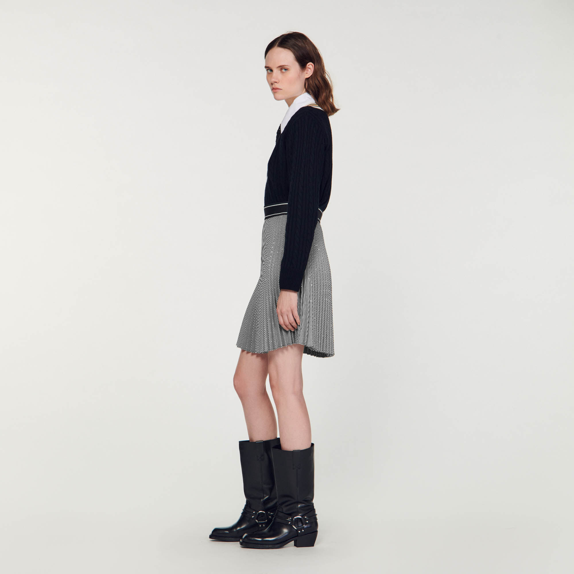 Short pleated new arrivals skirt uk