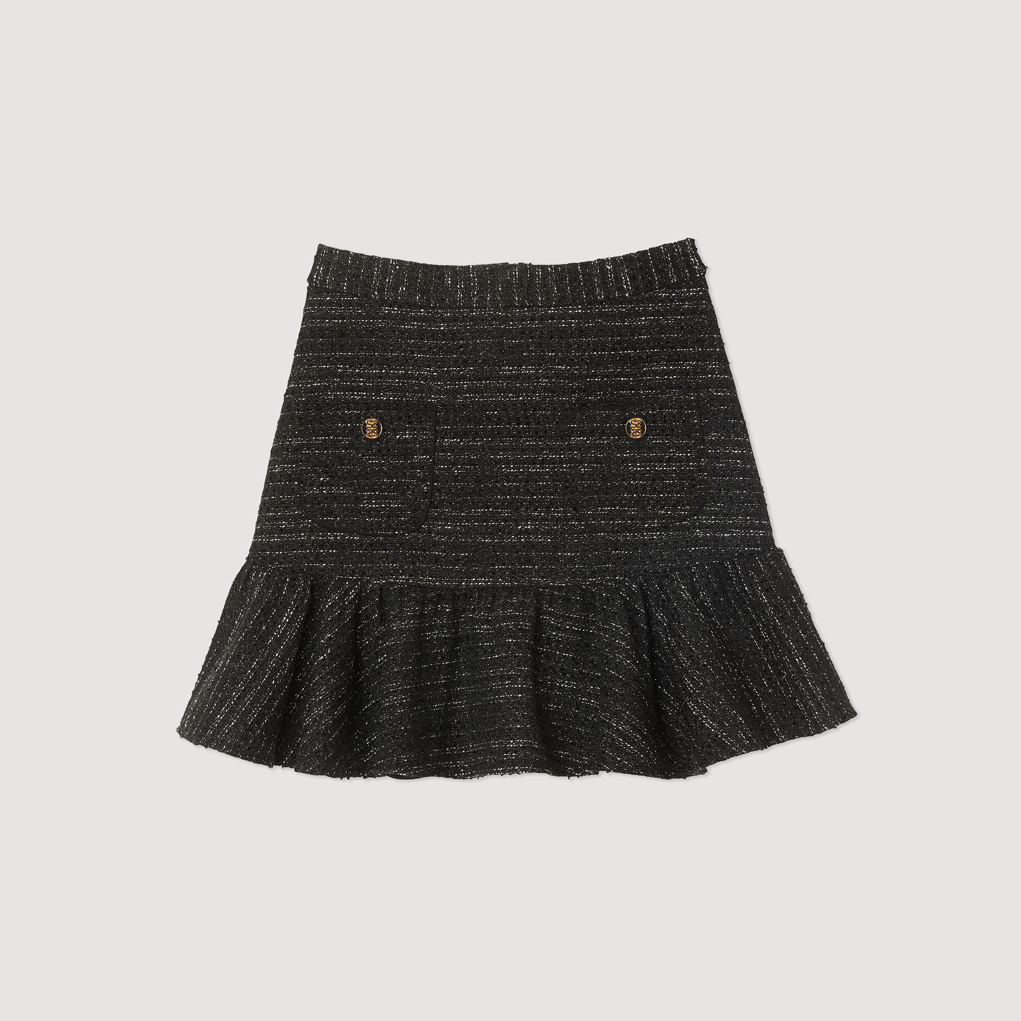 Tweed skirt deals black
