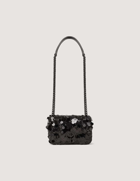 Mini Yza sequins bag Black Femme