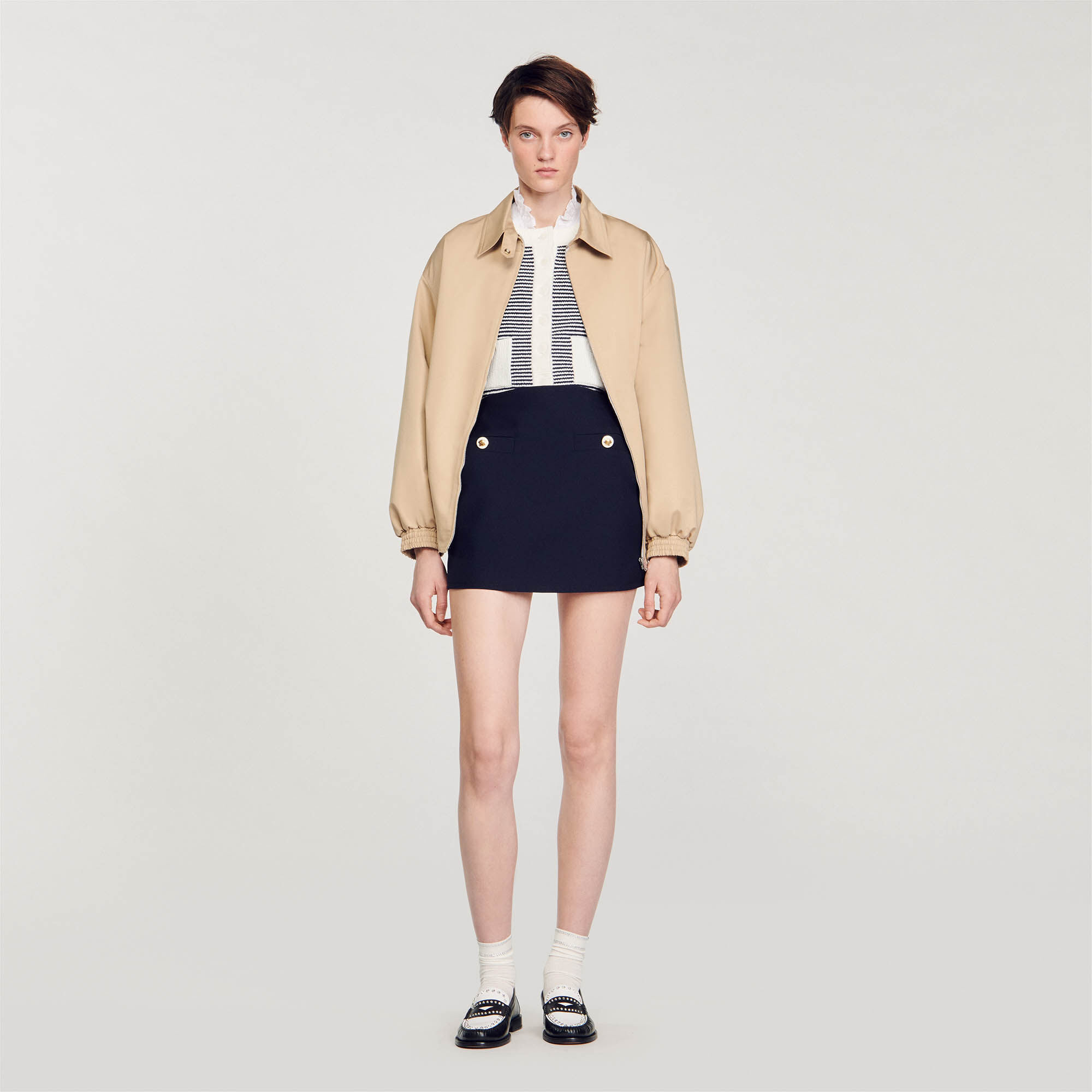 Short wool skirt best sale uk
