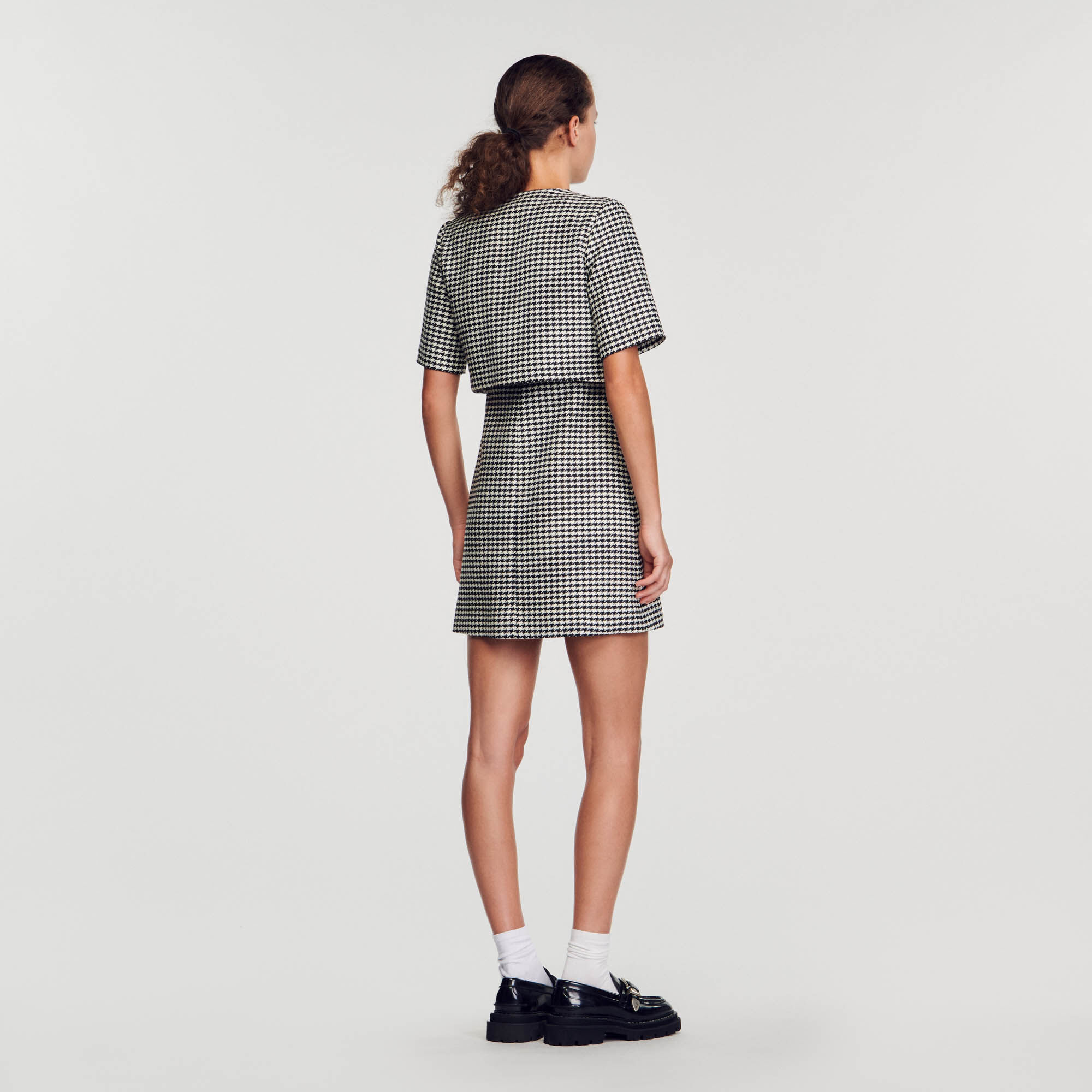 Tweed tartan dress hot sale