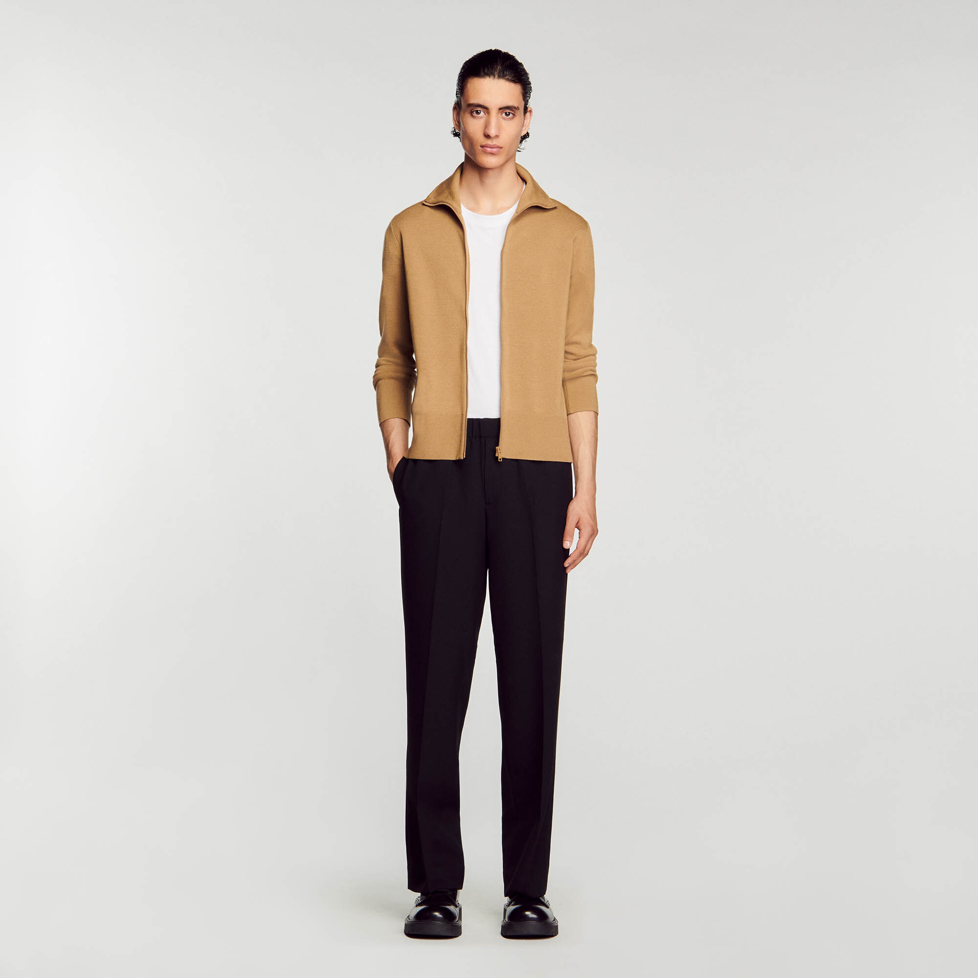 Zip up wool cardigan SHPTR00362 Jumpers Cardigans Sandro Paris