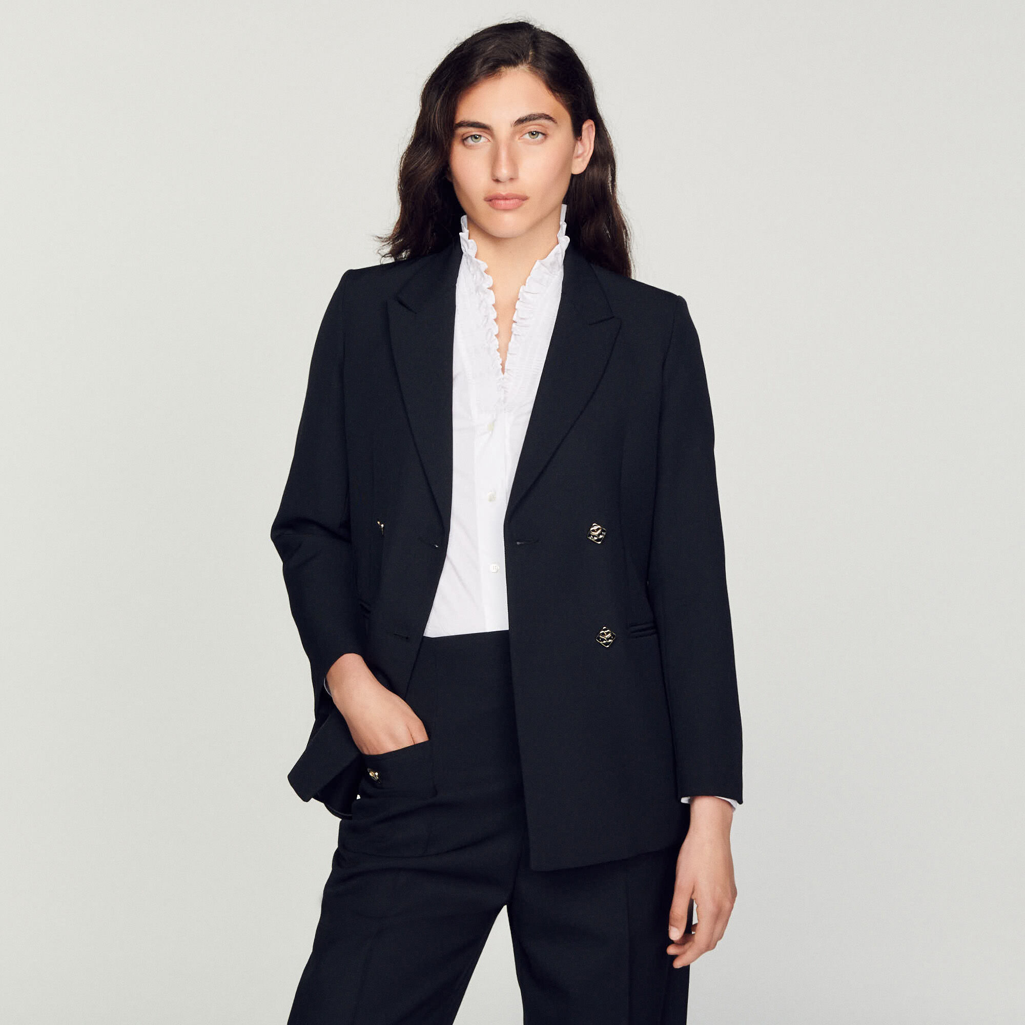 Single breasted discount suit jacket