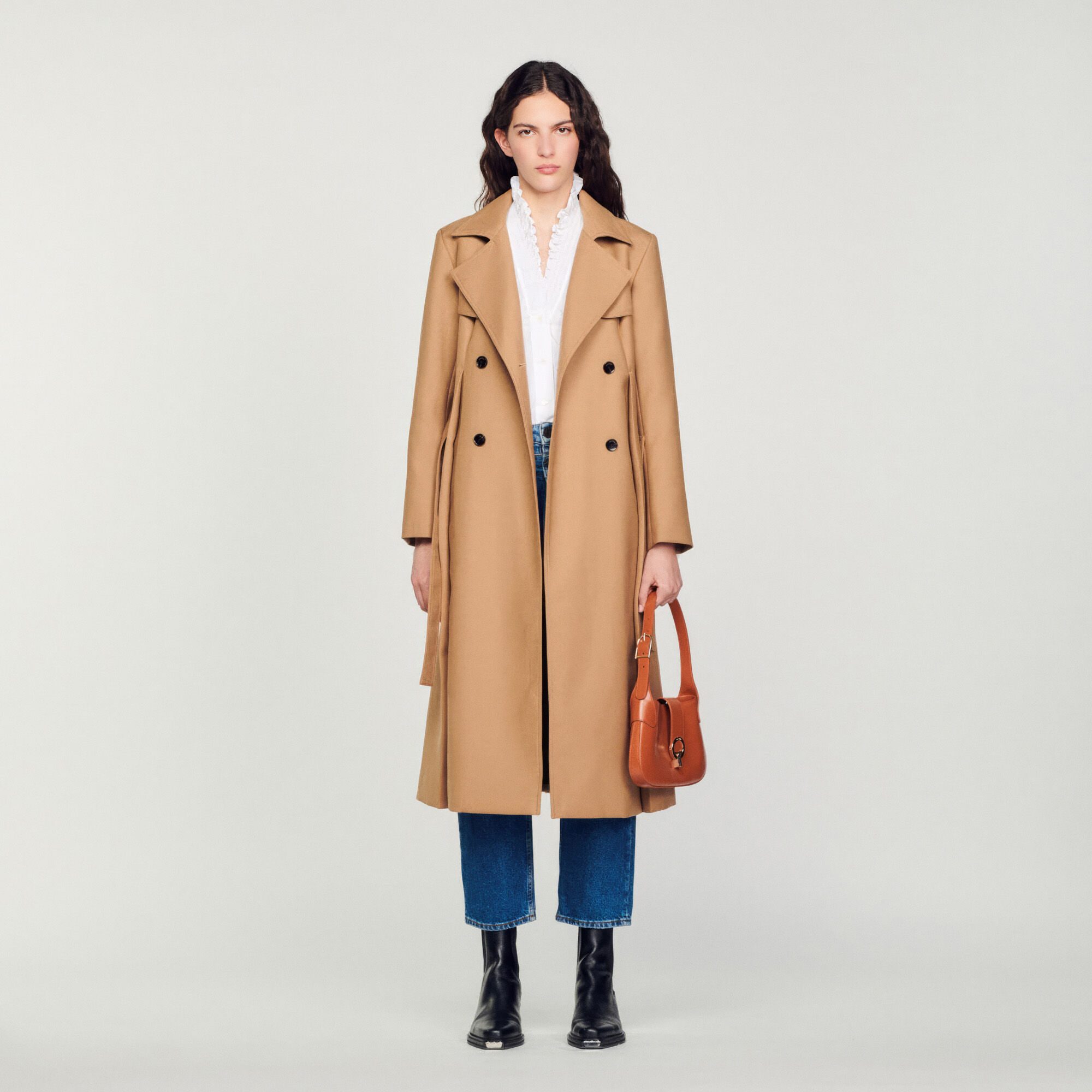 Long manteau on sale camel femme
