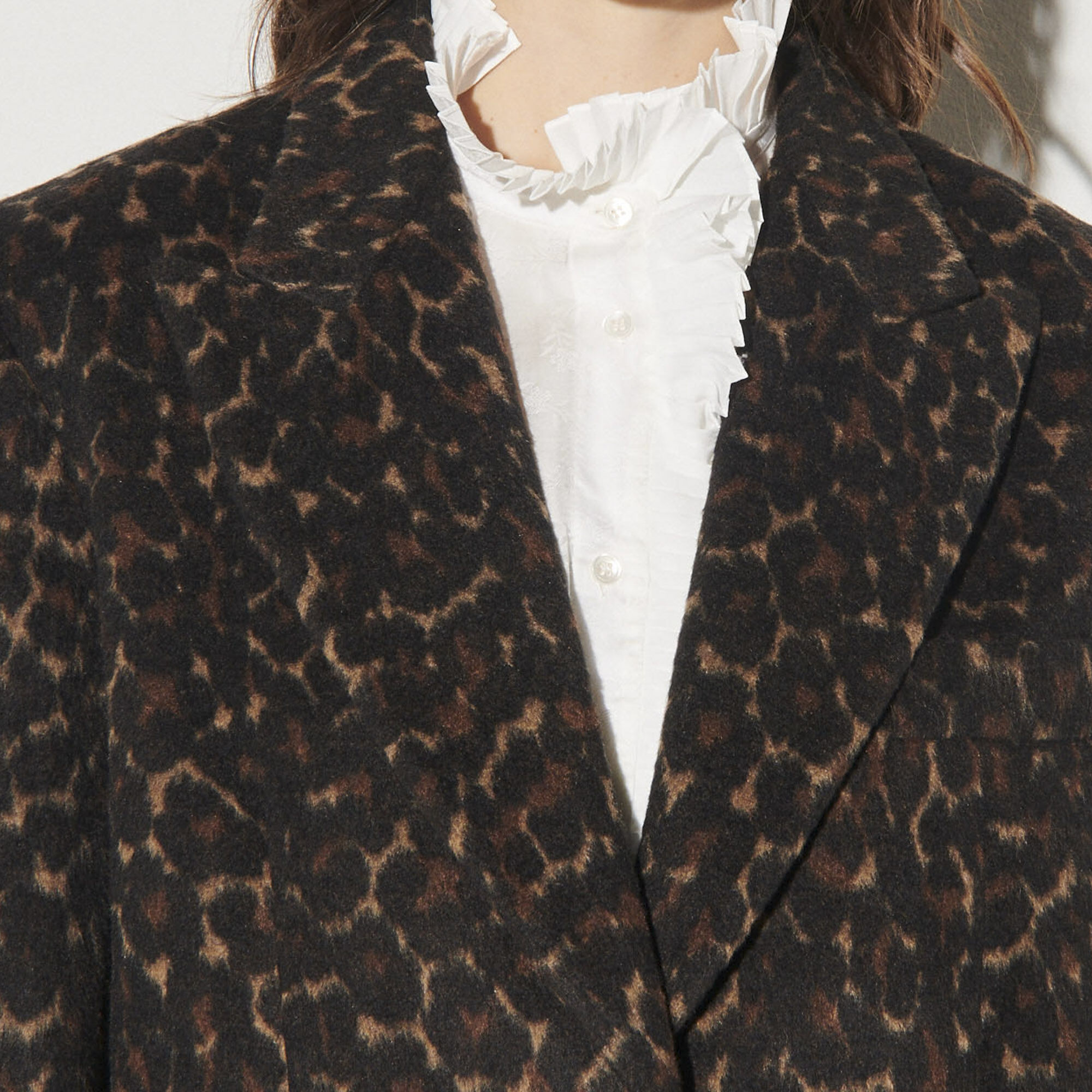 Sandro leopard coat online