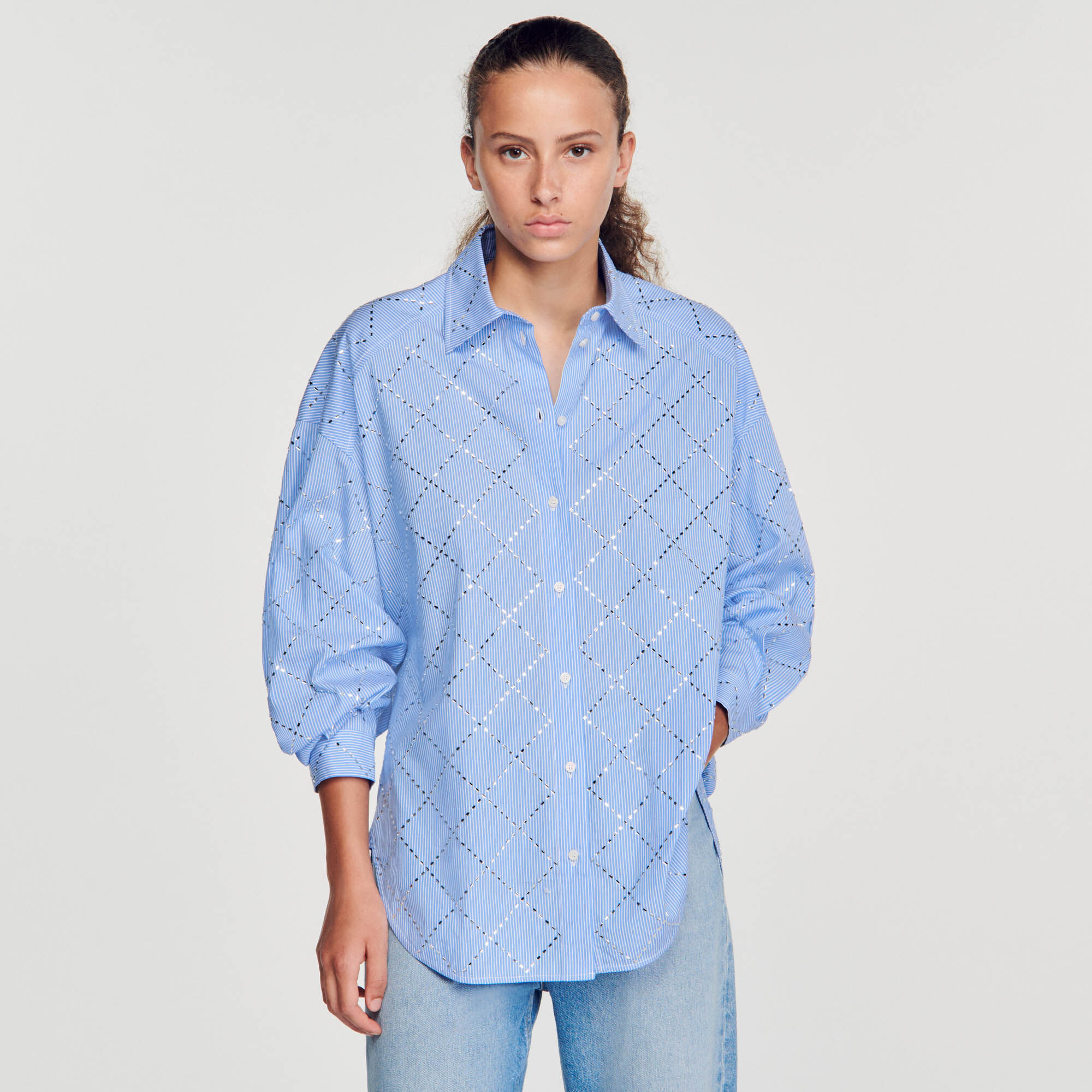 Chemisier femme sandro best sale