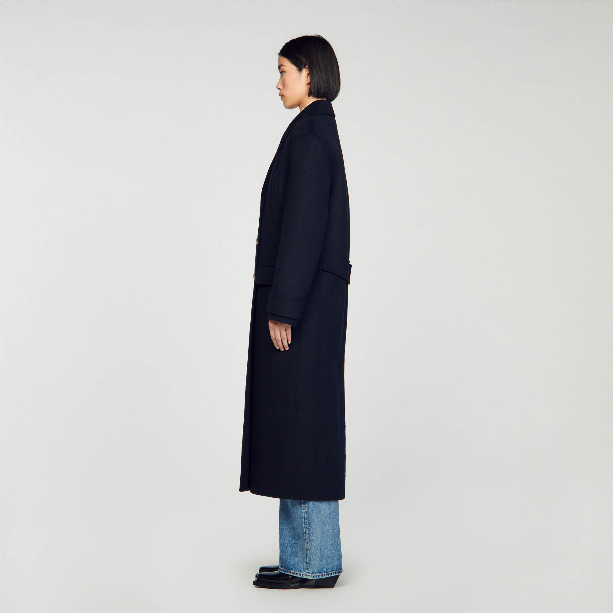 Manteau long sales sandro