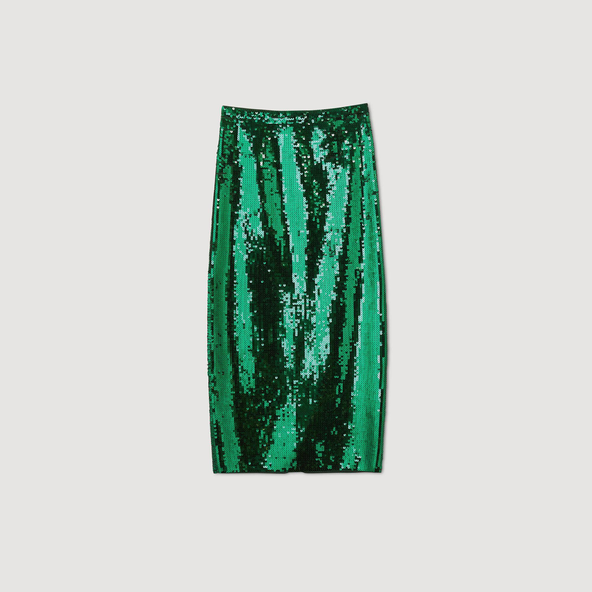 Sequin midi skirt SFPJU01010 Skirts Shorts Sandro Paris