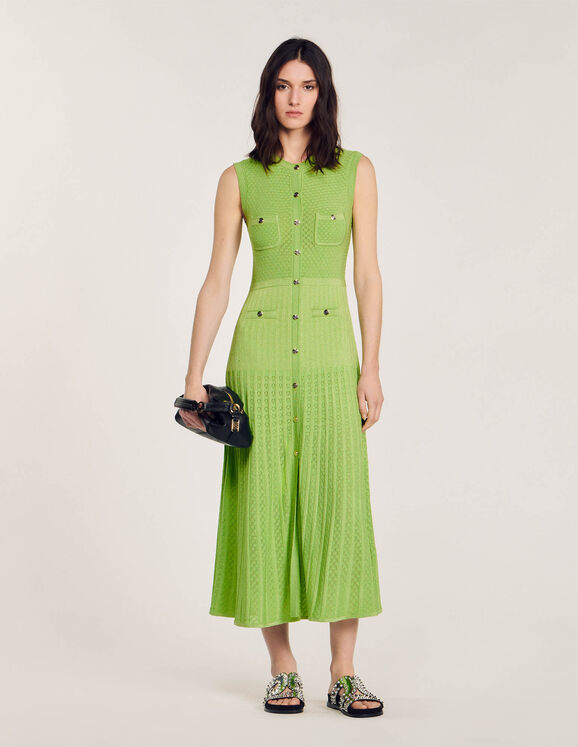 Knit midi dress Olive Green Femme