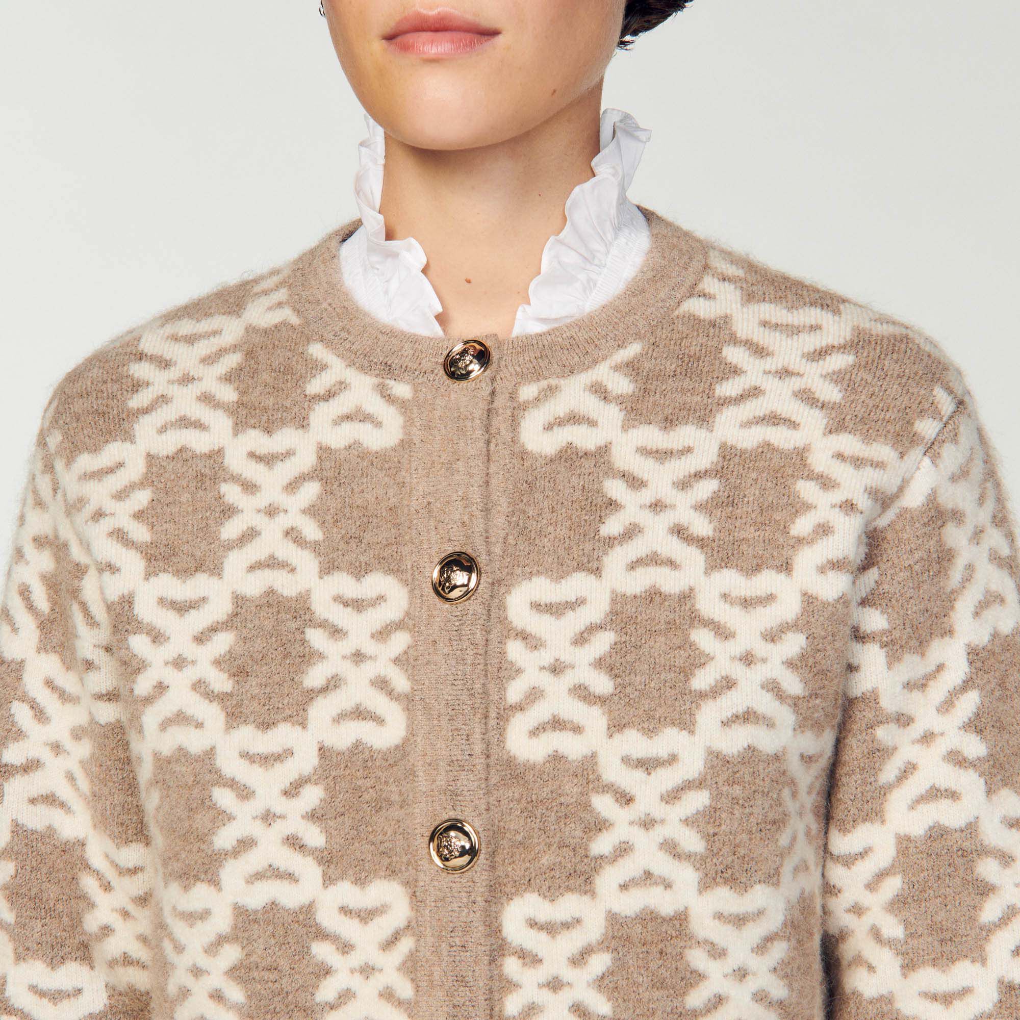 Beige coatigan sale