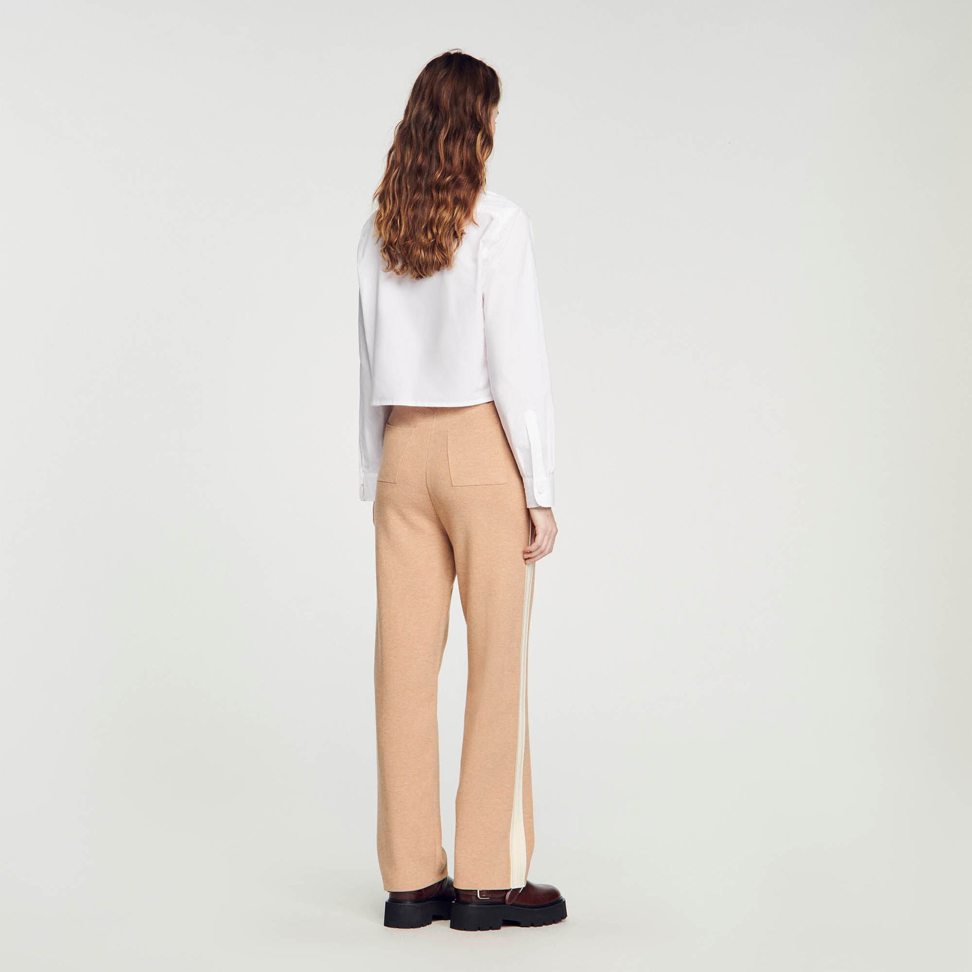Knit jogging bottoms SFPPA01212 Pants Sandro Paris