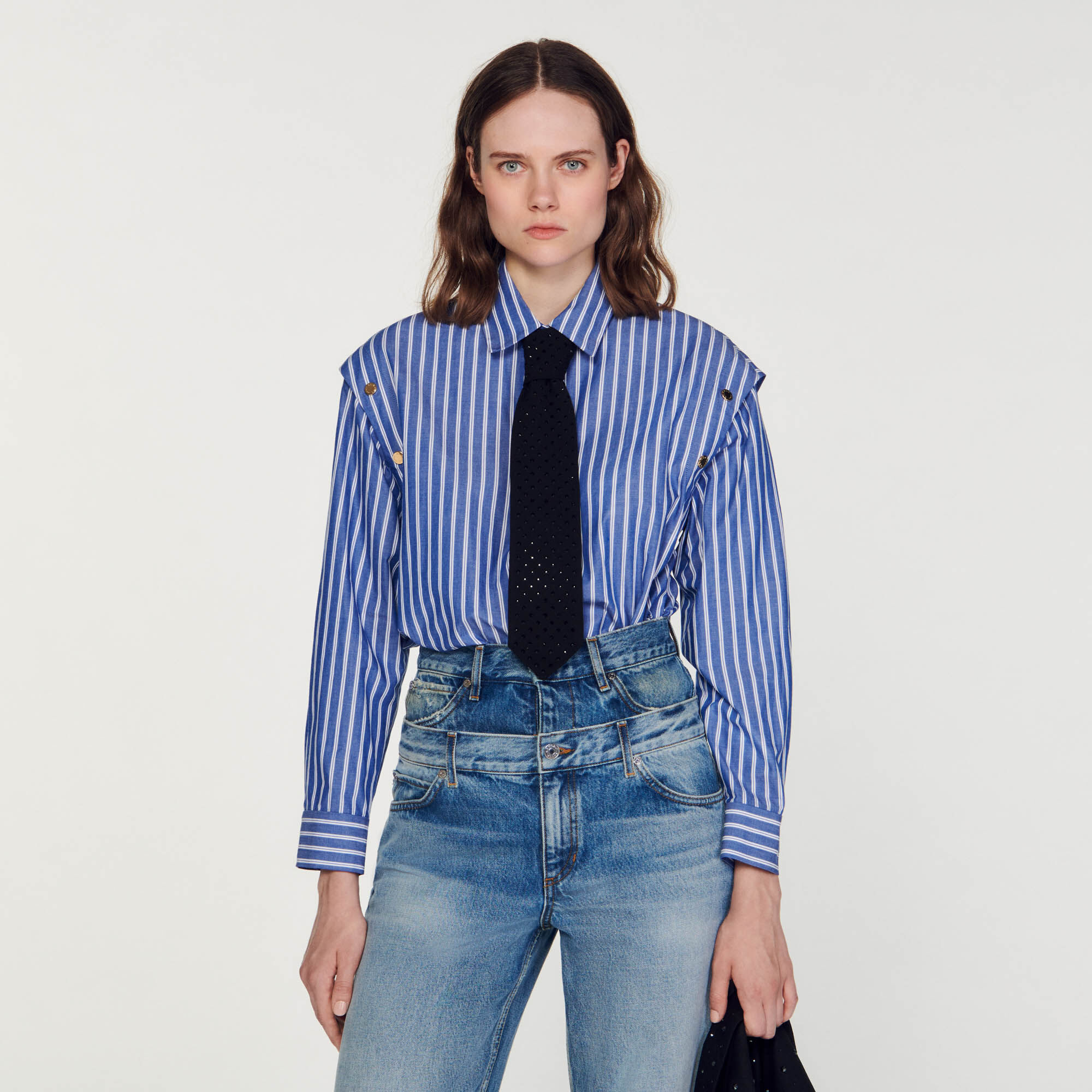 Striped shirt SFPCM00952 Tops Shirts Sandro Paris