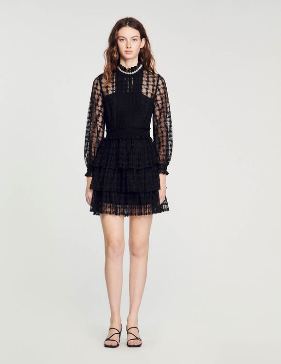 Short lace dress Black Femme
