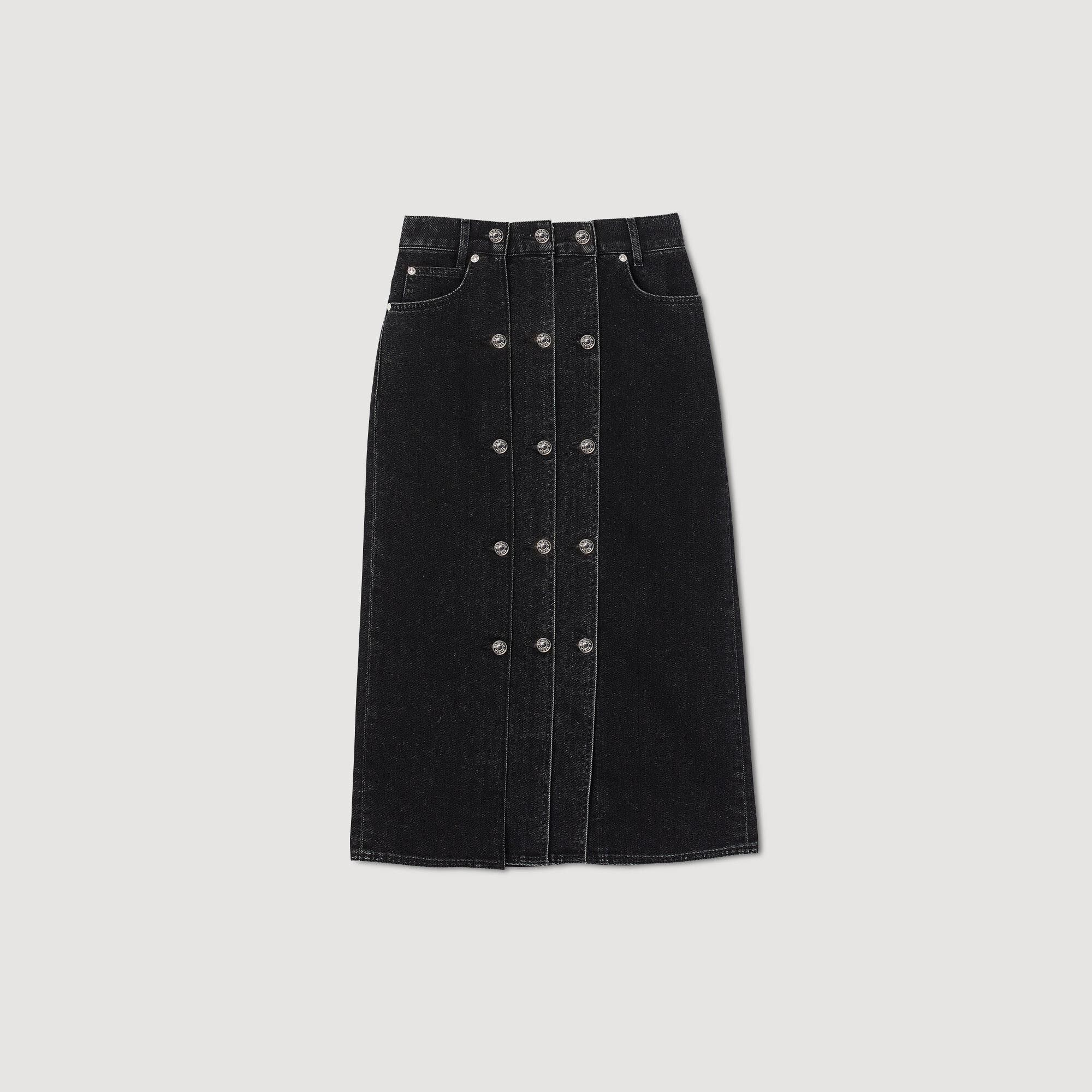 Denim skirt SFPJU00876 Skirts Shorts Sandro Paris