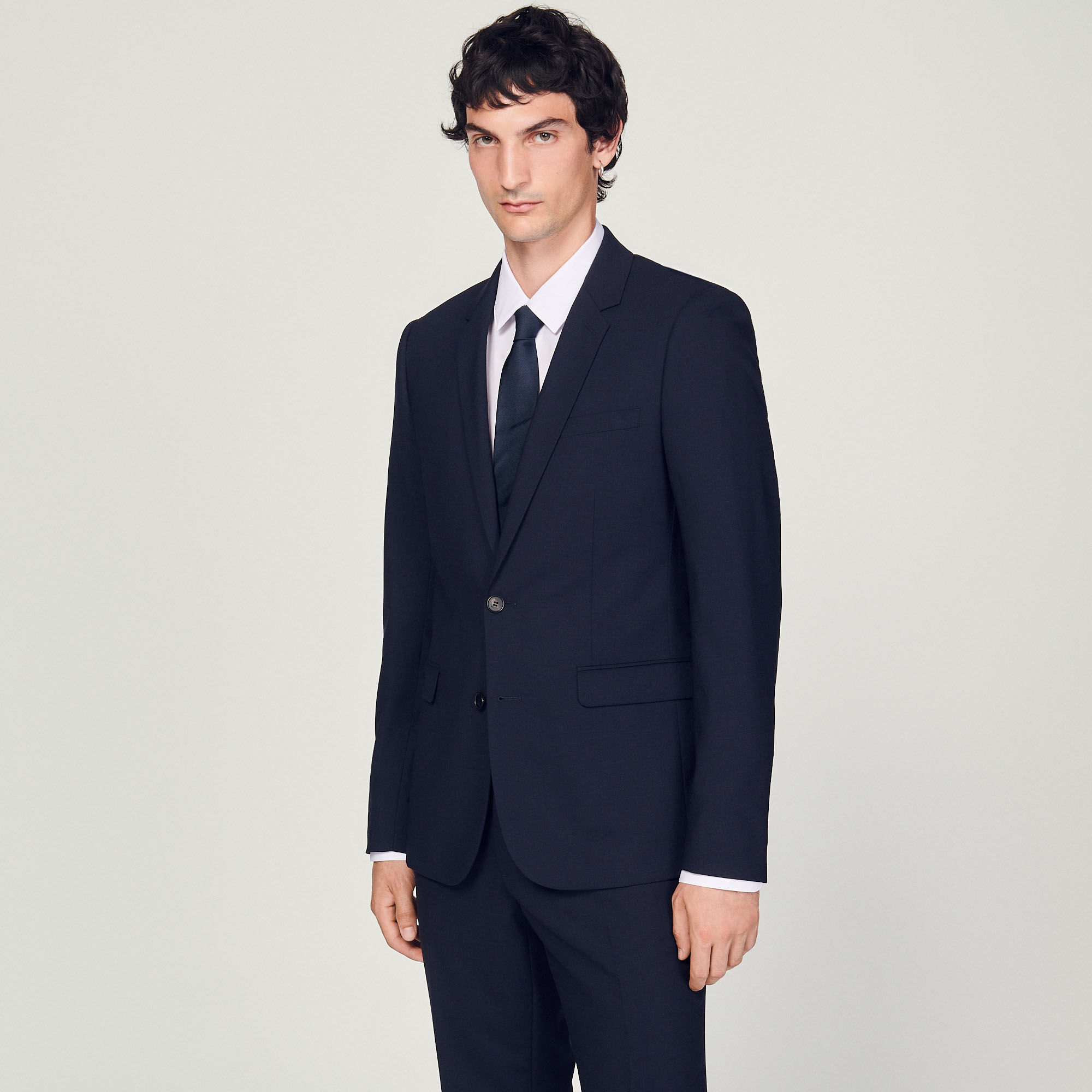 Classic wool suit jacket SHPVE00183 Suits Tuxedos Sandro Paris