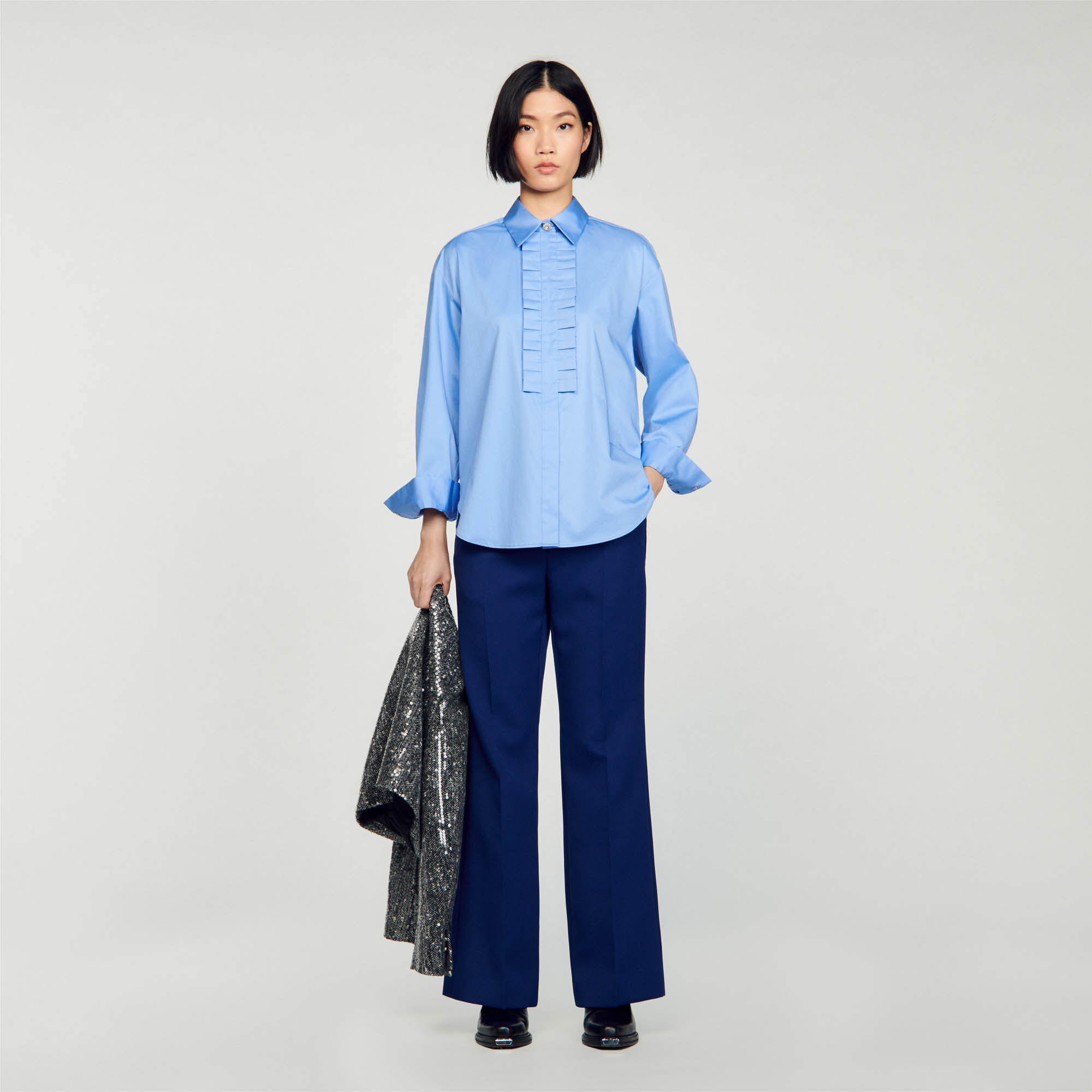 Chemise bleu new arrivals sandro femme