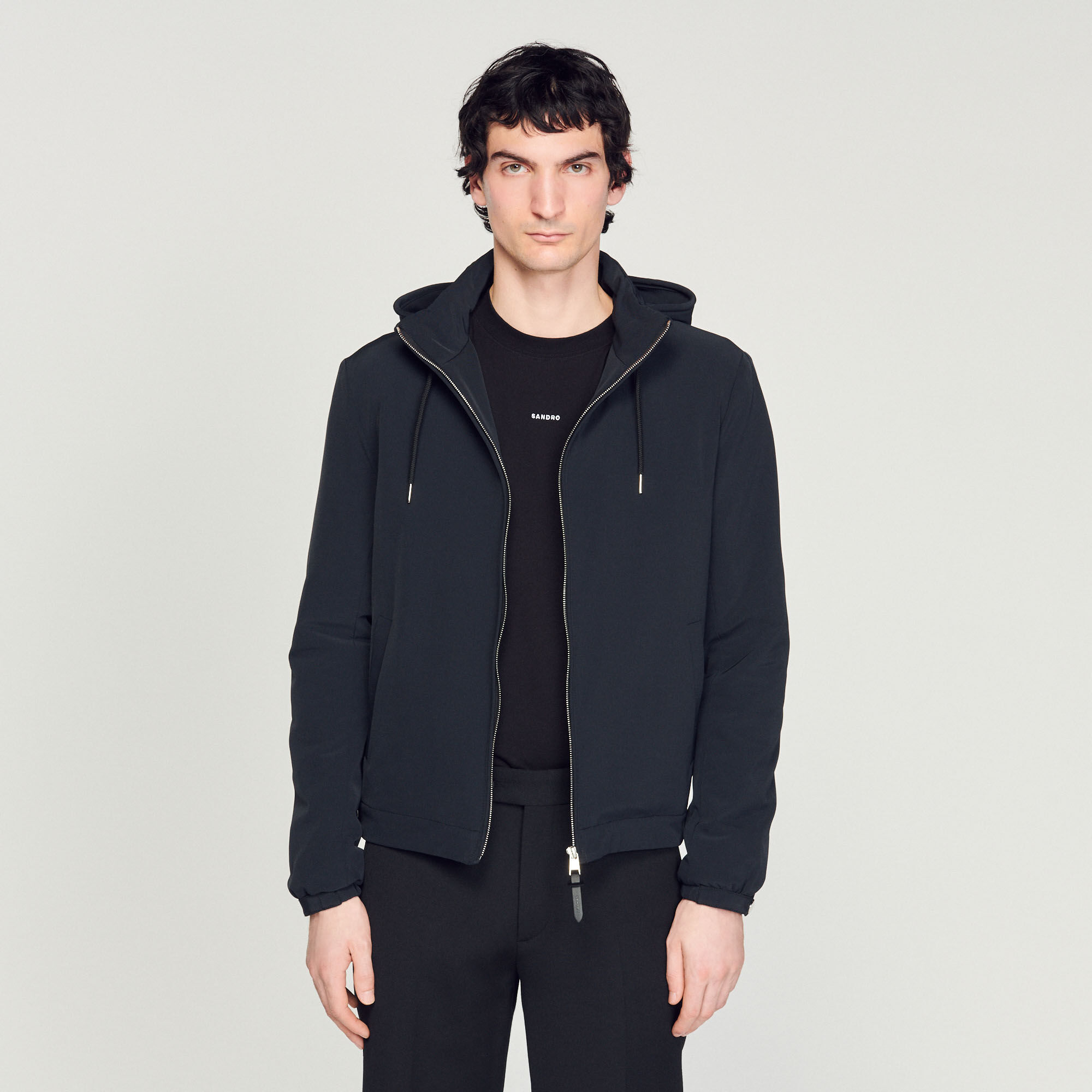 Technical fabric jacket SHPBL00392 Coats Jackets Sandro Paris