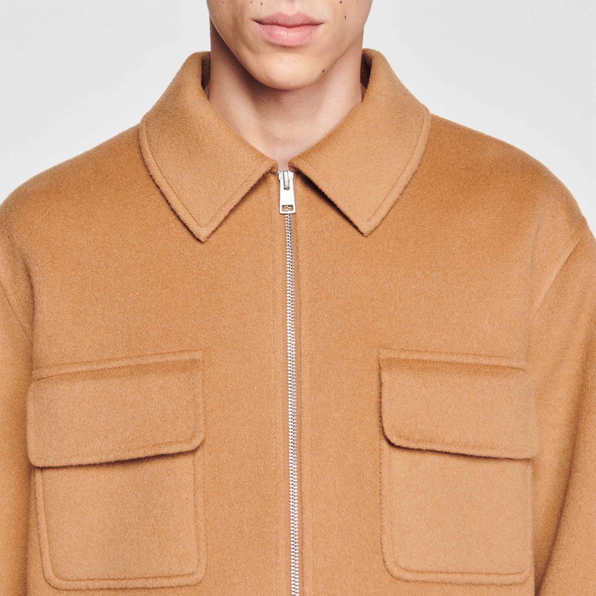 Overshirt zip jacket shop