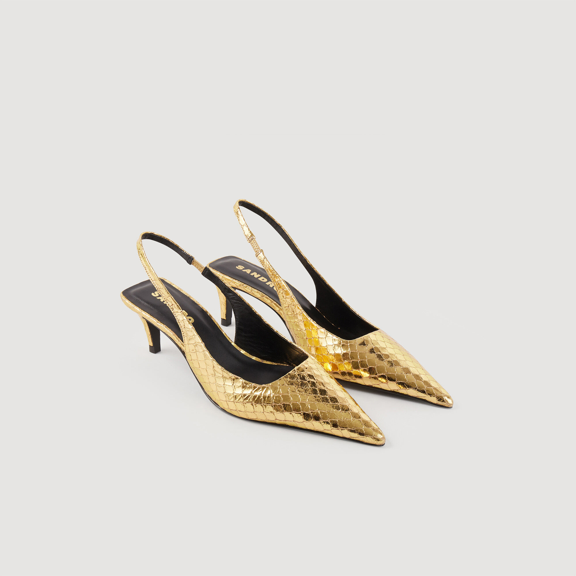 Gold slingback 2025 shoes uk