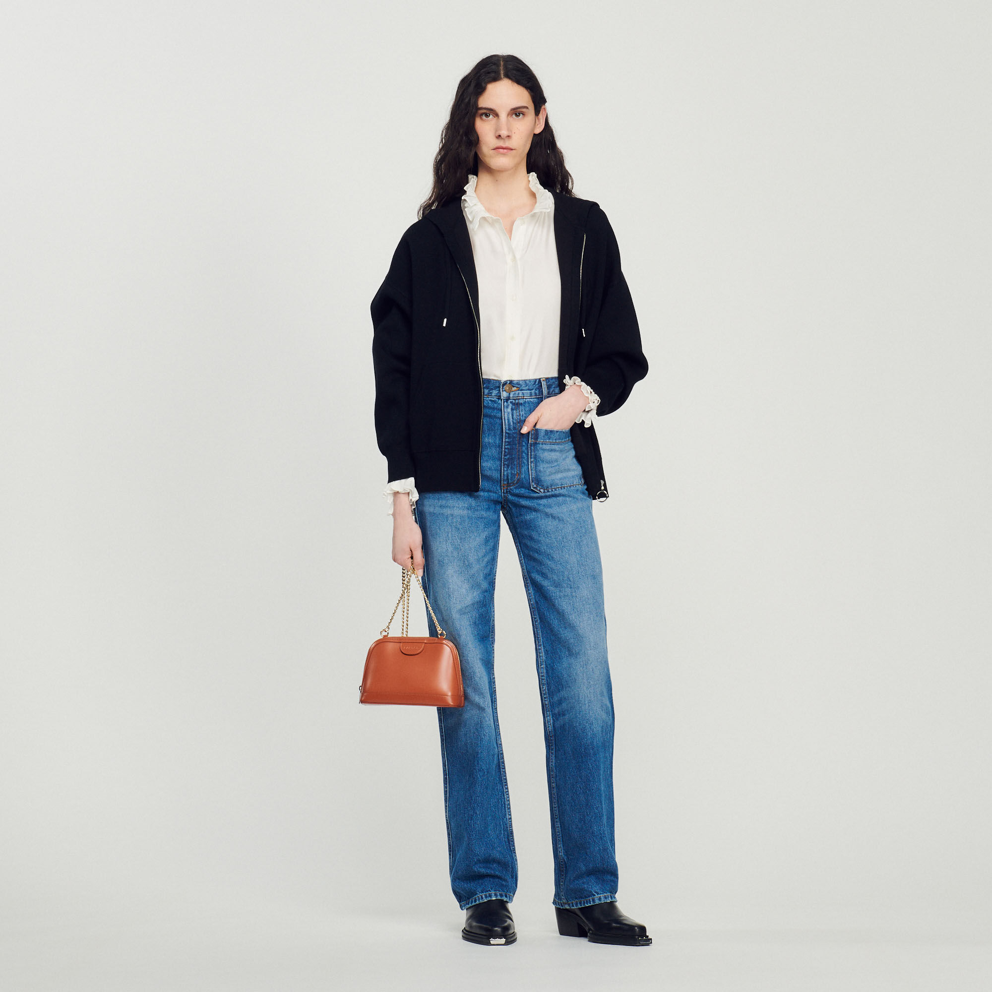 Sandro jeans top