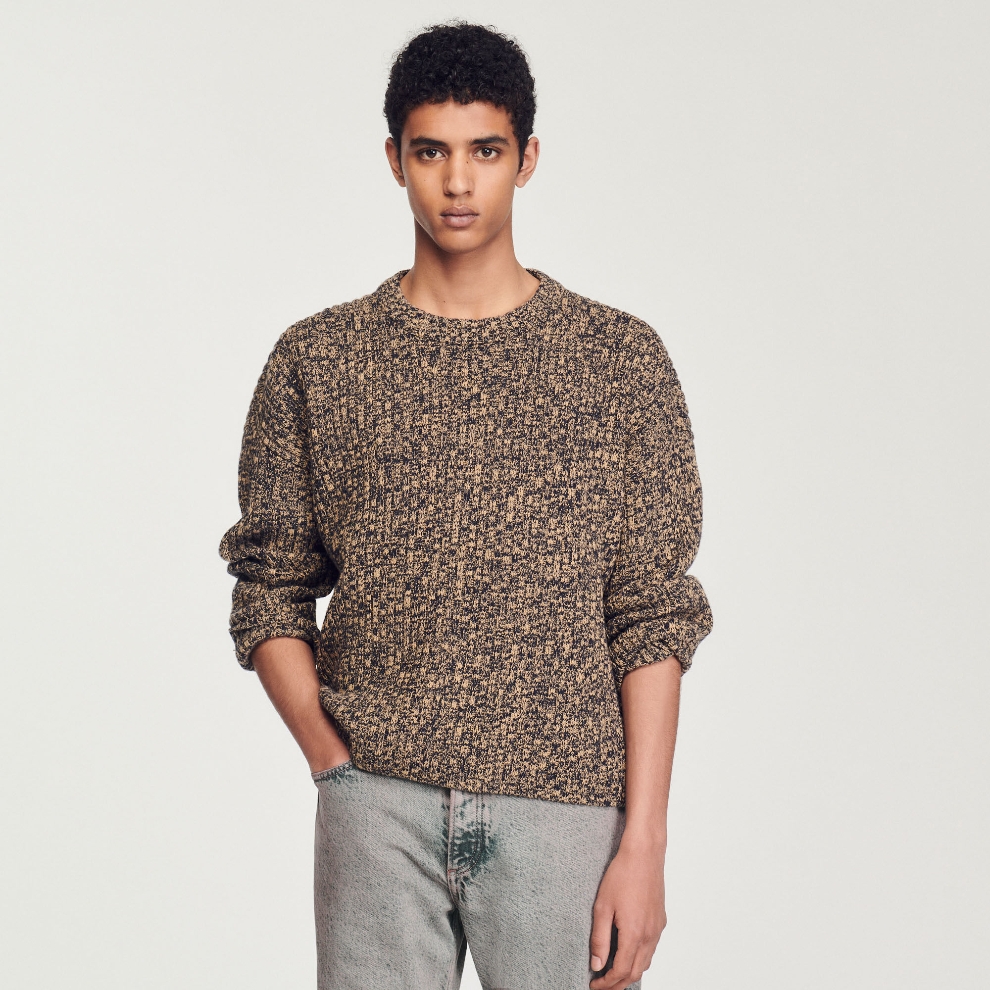 Mens oversized top knitted jumper