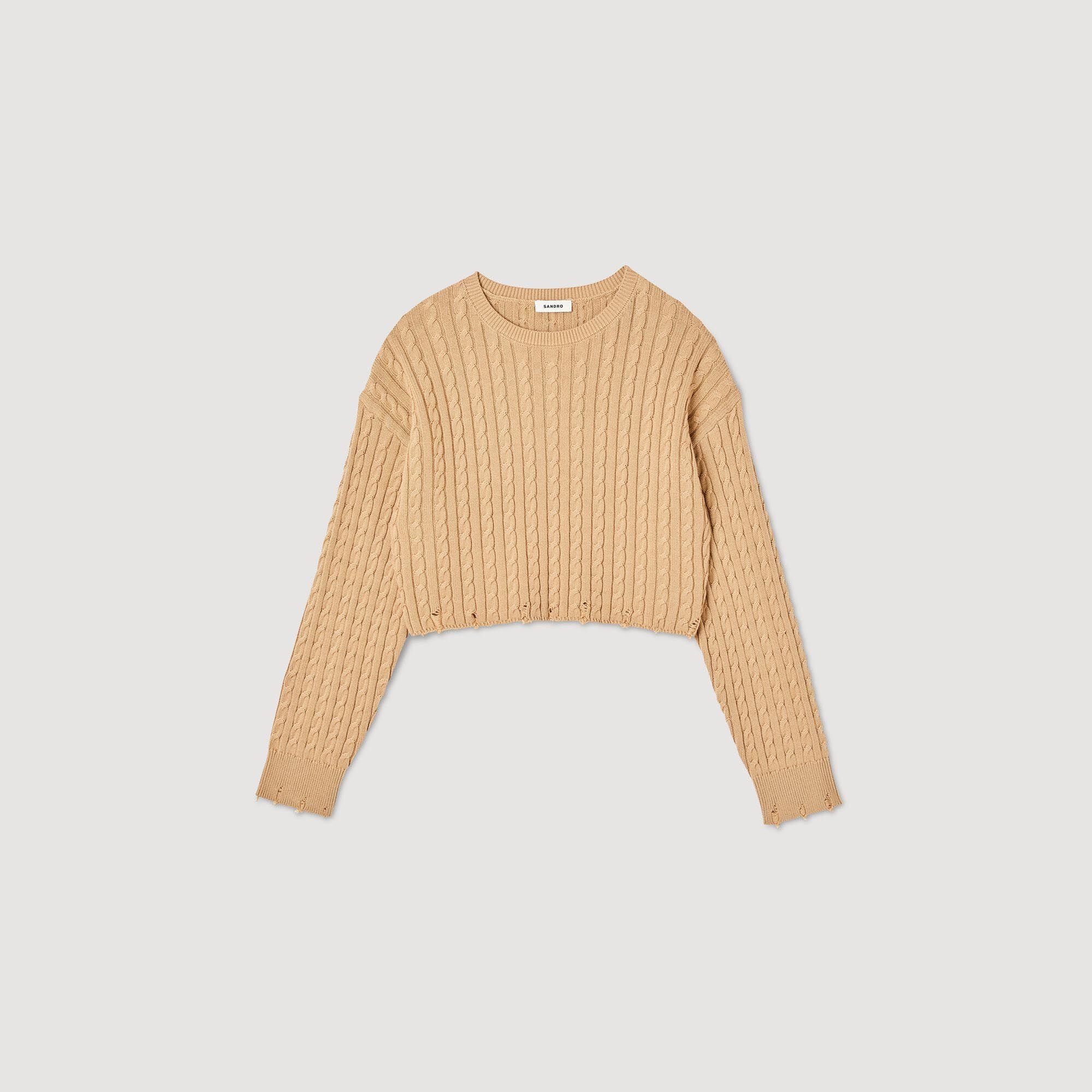 Oversized clearance cropped sweater