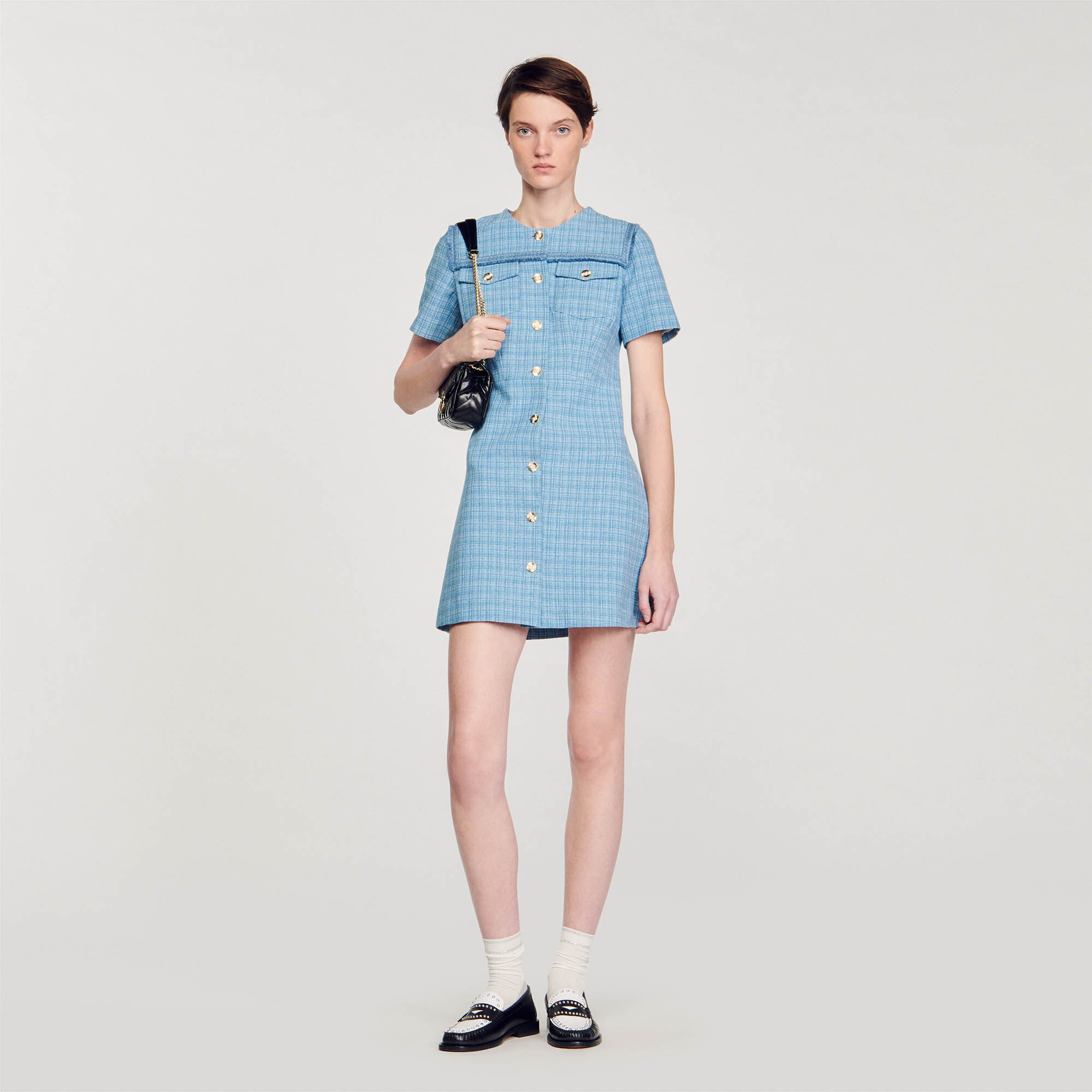 Tweed sales tartan dress