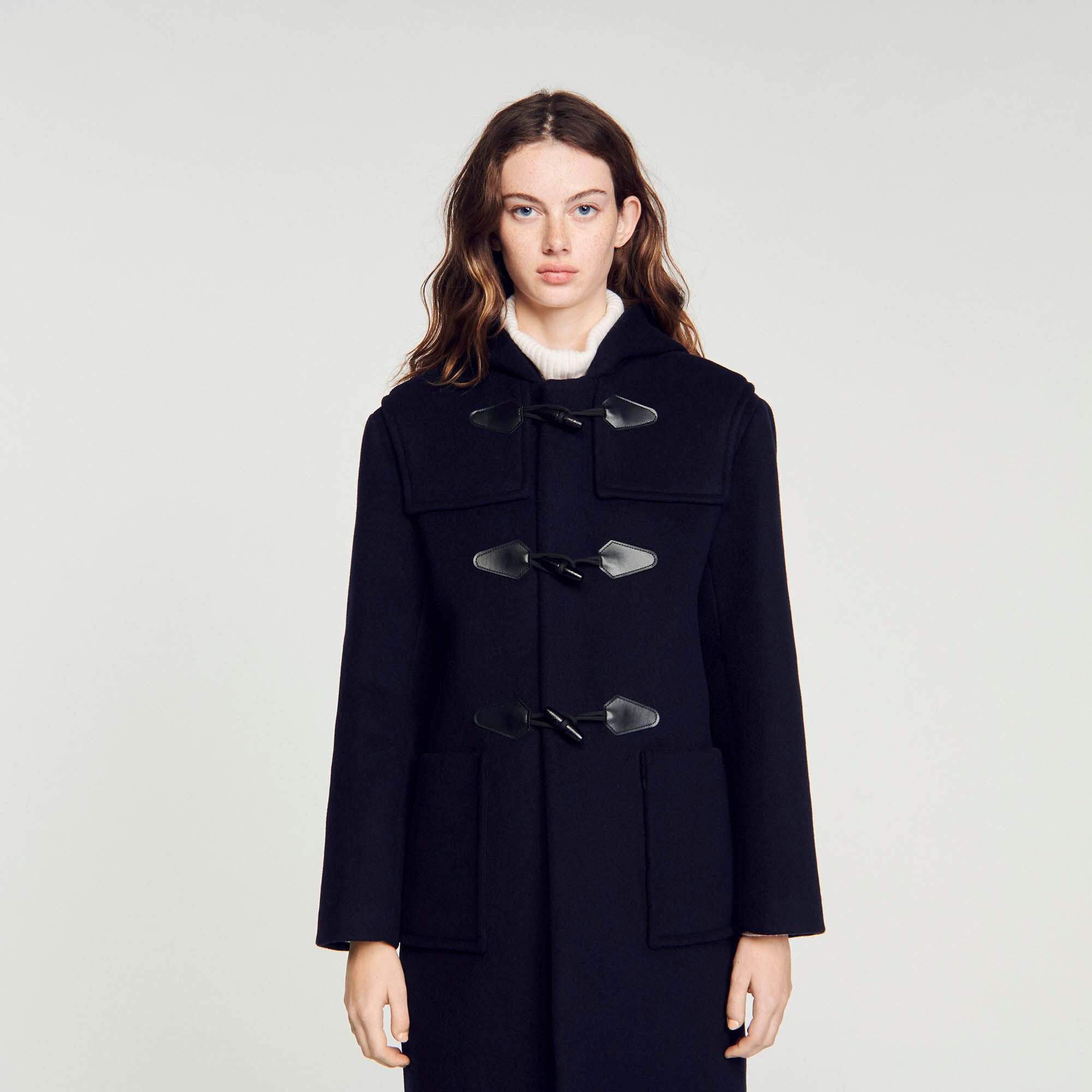 Long duffle coat SFPOU00602 Coats Sandro Paris