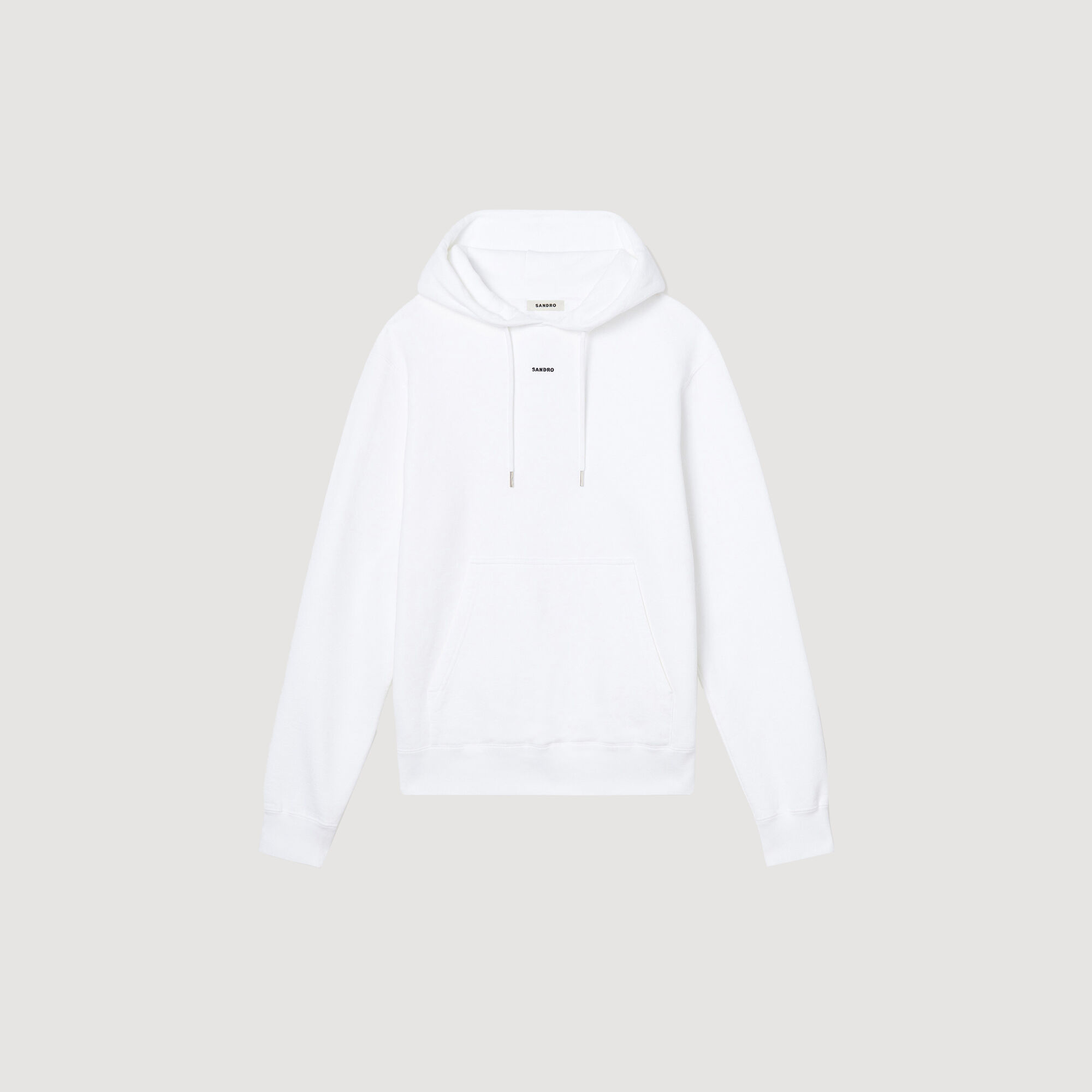 Men s organic cotton embroidered hoodie