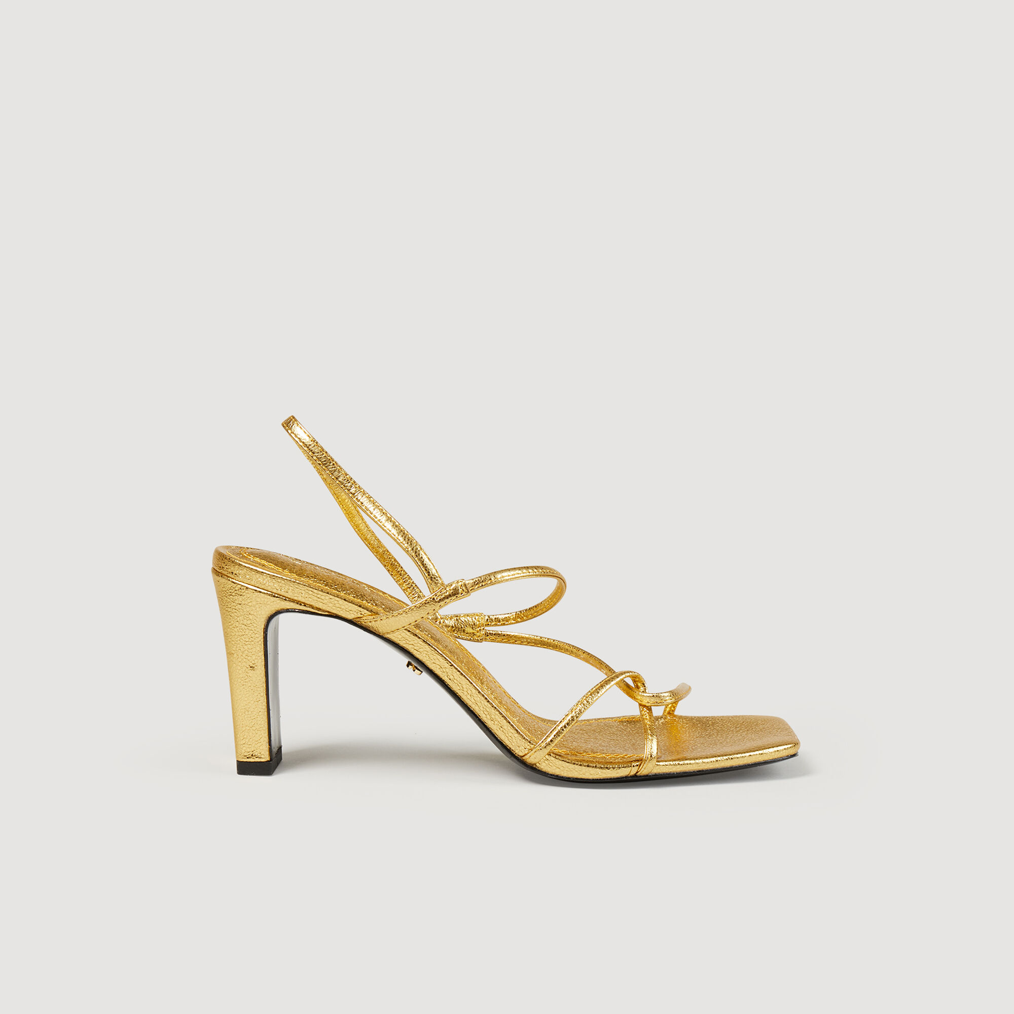 Gold strap 2025 sandals