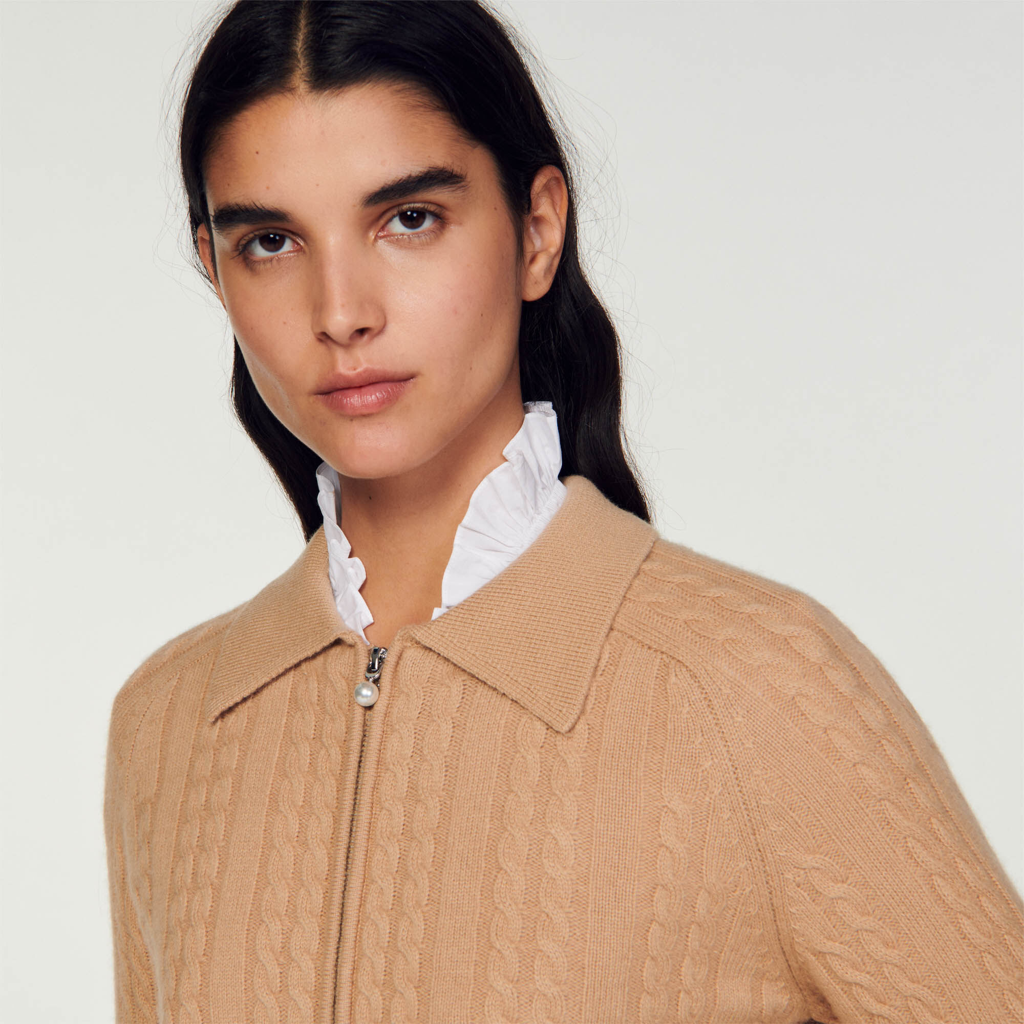 Cardigan camel femme 2025