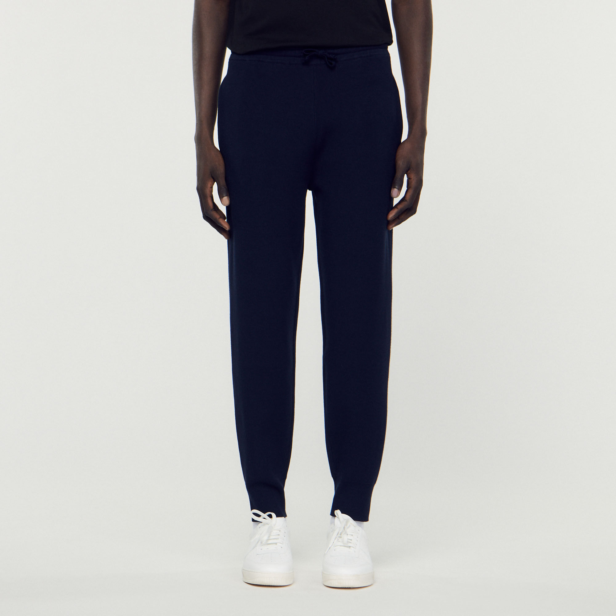 Knit jogging bottoms SHPJO00075 Navy Blue Toute la S lection