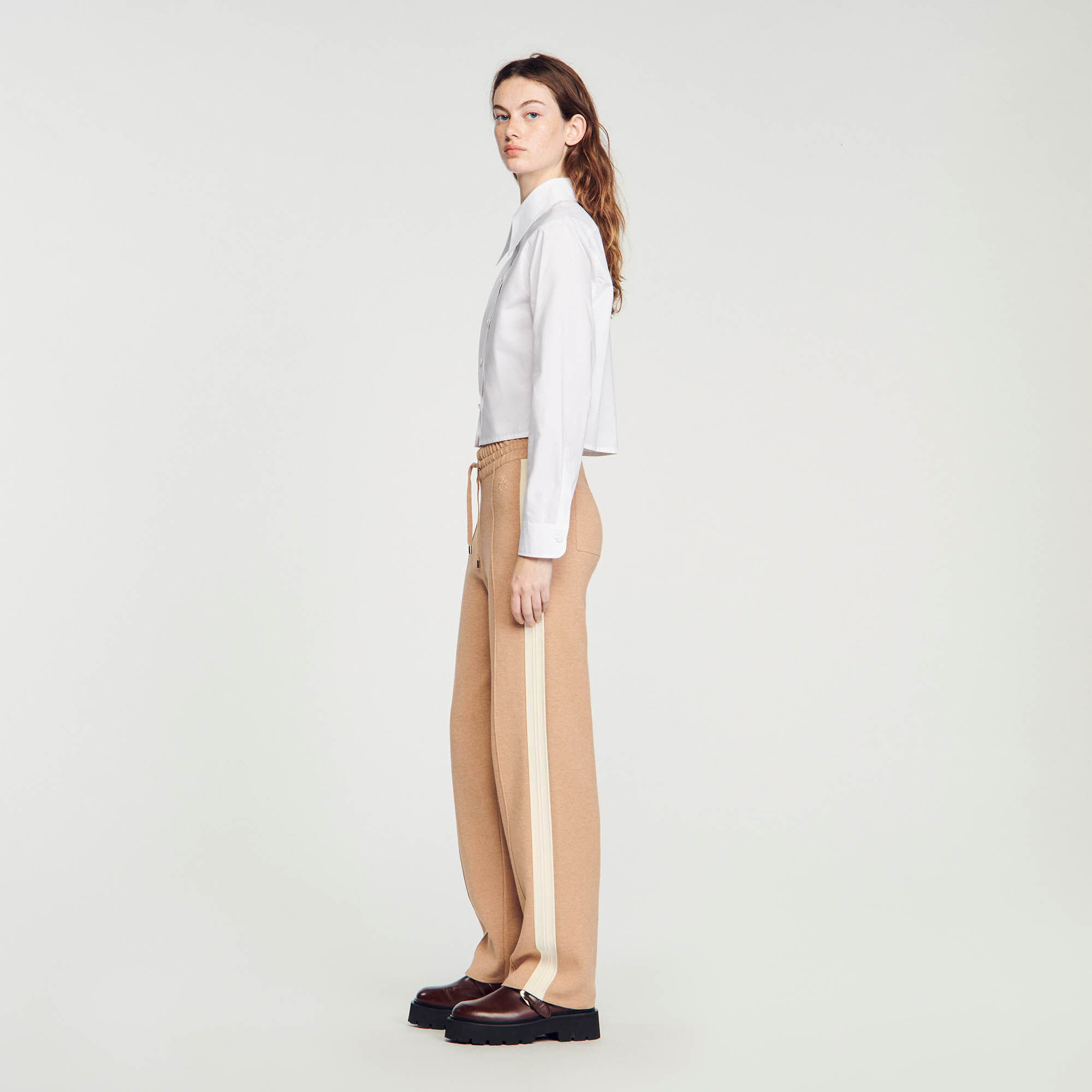 Knit jogging bottoms SFPPA01212 Pants Sandro Paris