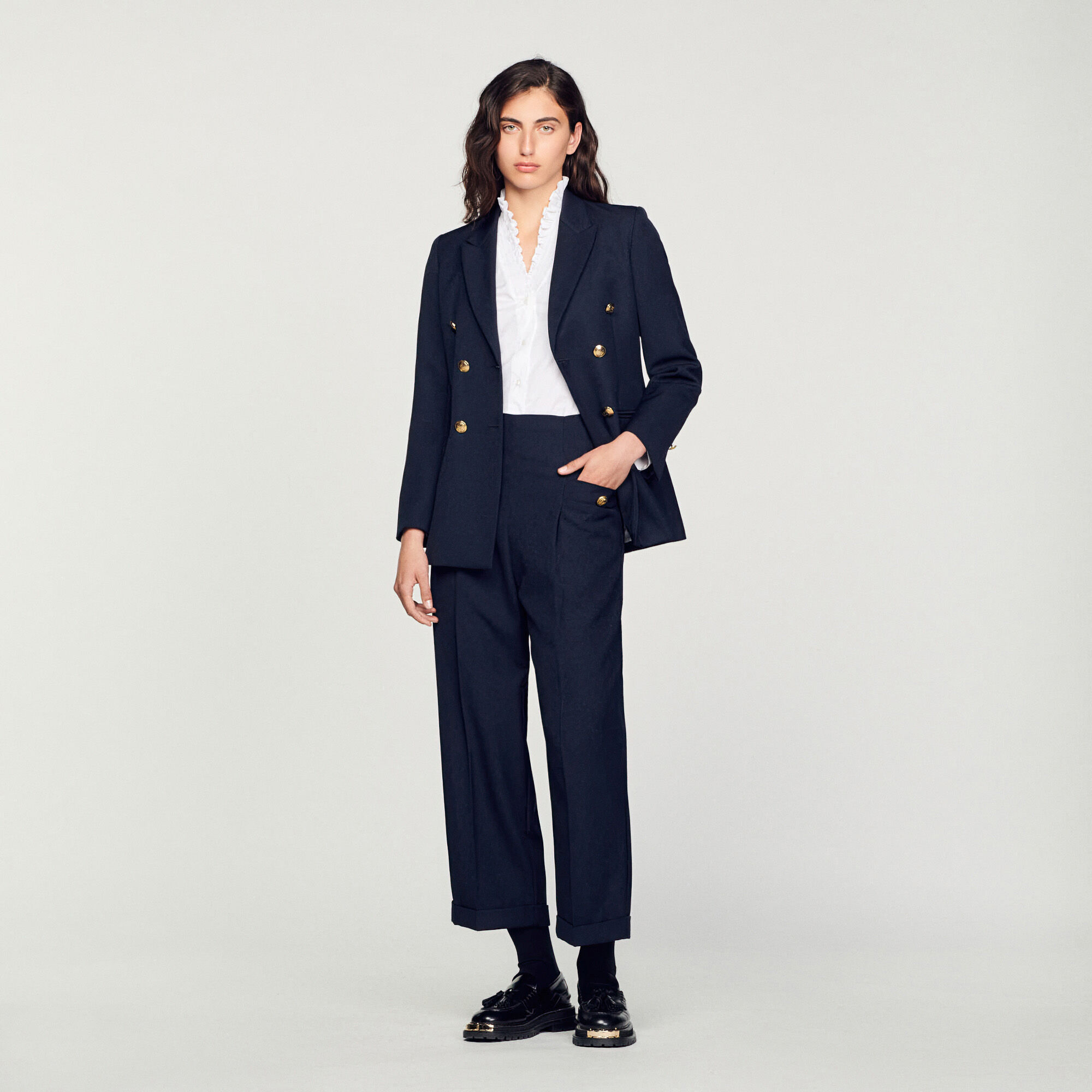 Wide legs trousers SFPPA00617 Pants Sandro Paris