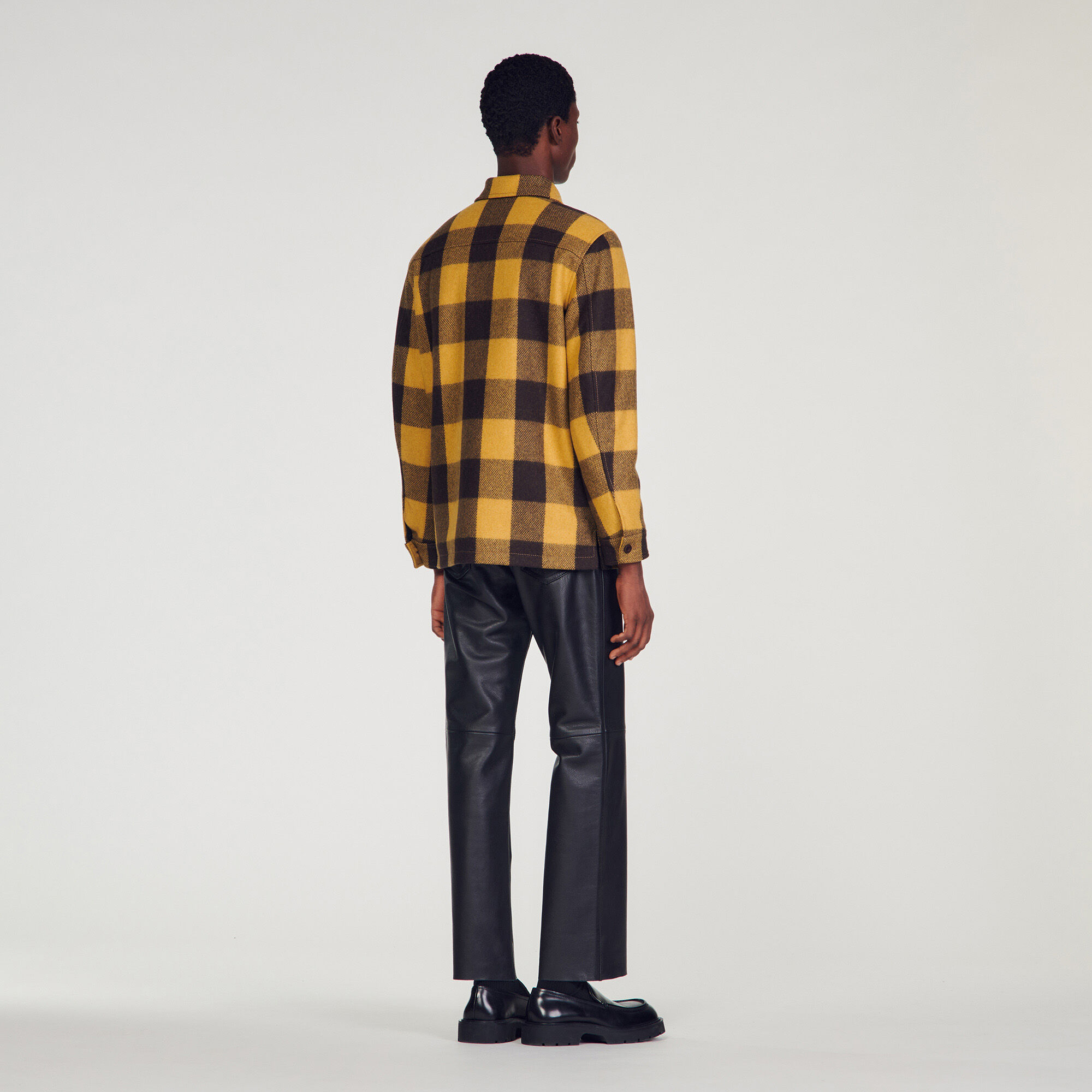 Mens yellow discount plaid jacket