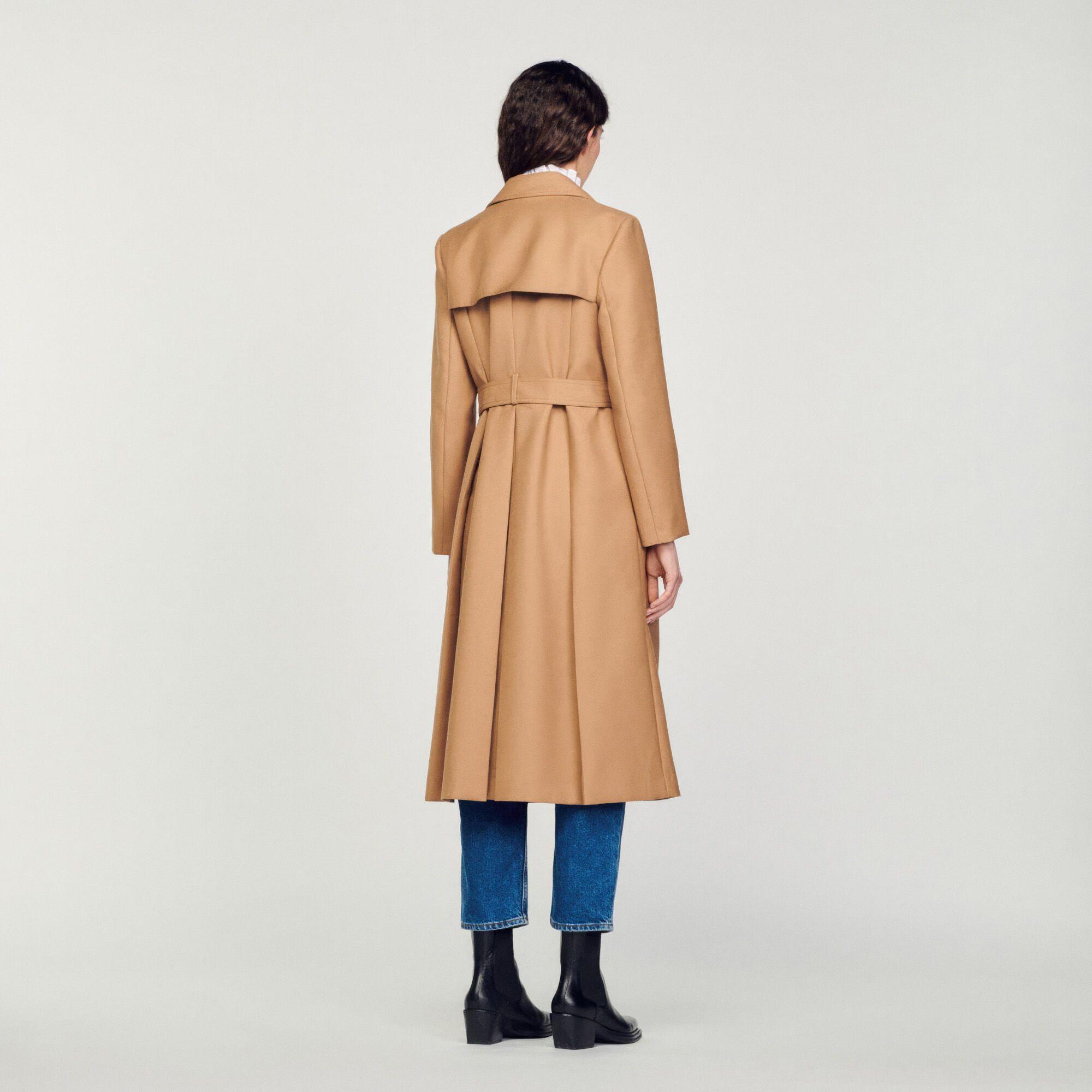 Long trench style coat SFPOU00531 Coats Sandro Paris