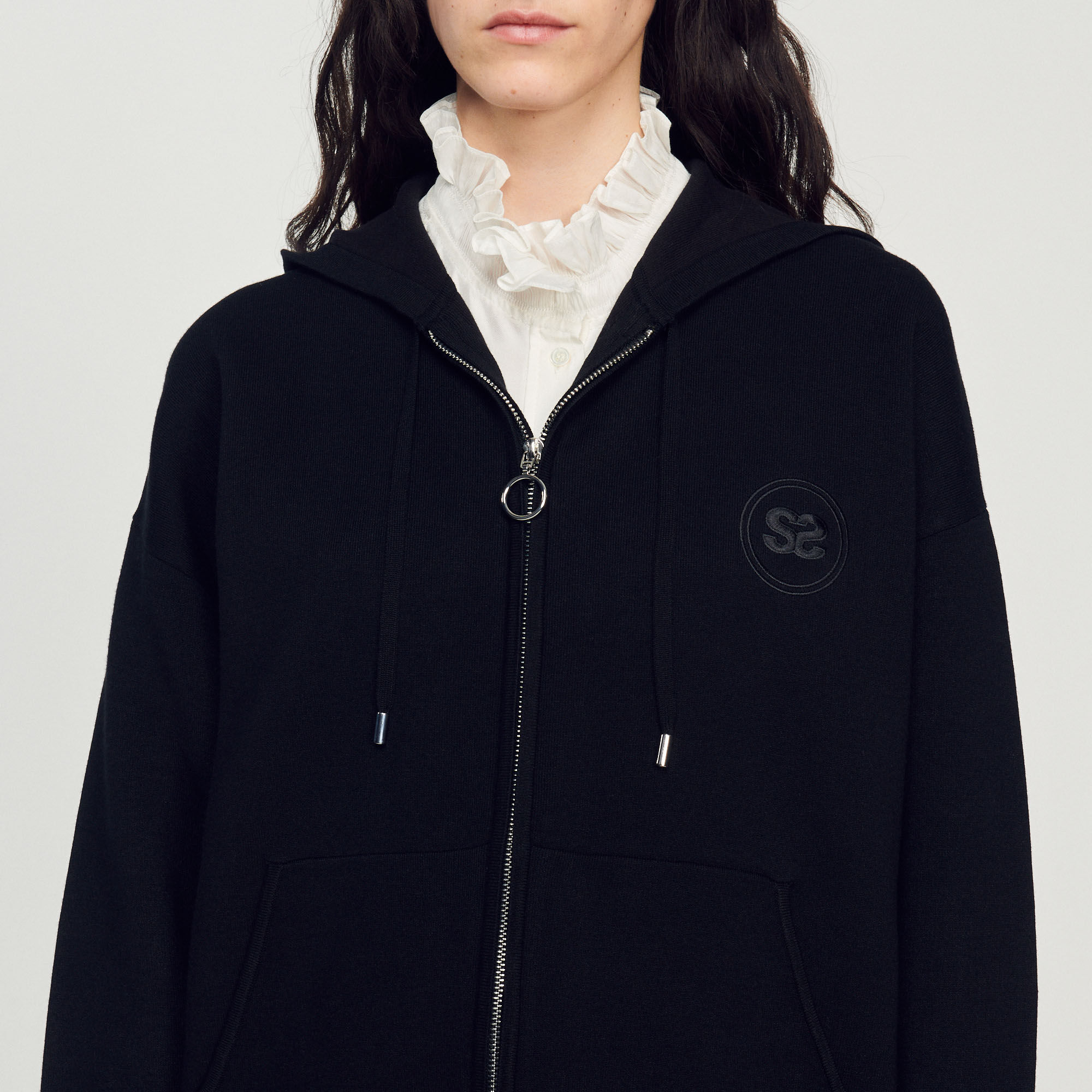Oversized zip sweatshirt on sale