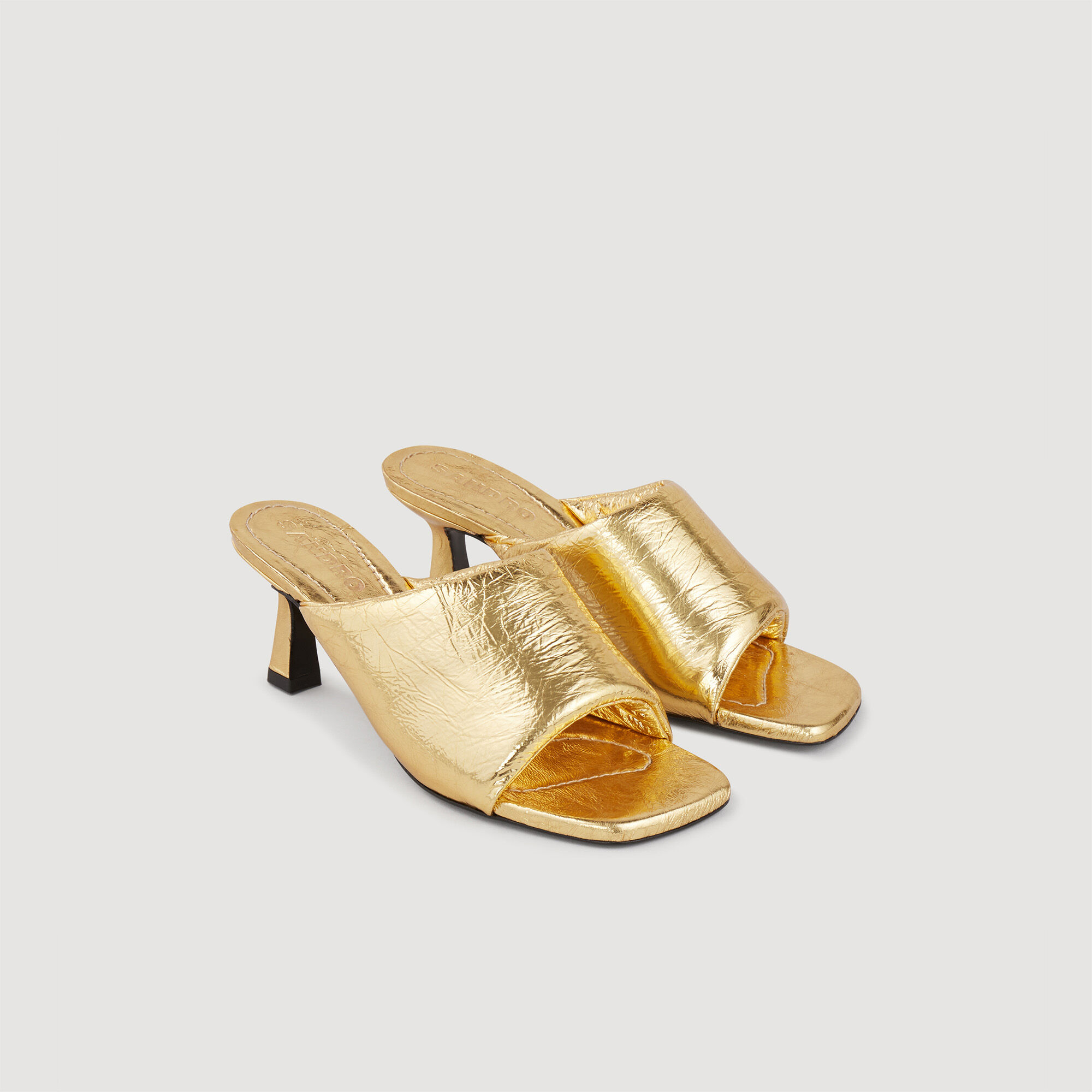 Gold discount mules uk