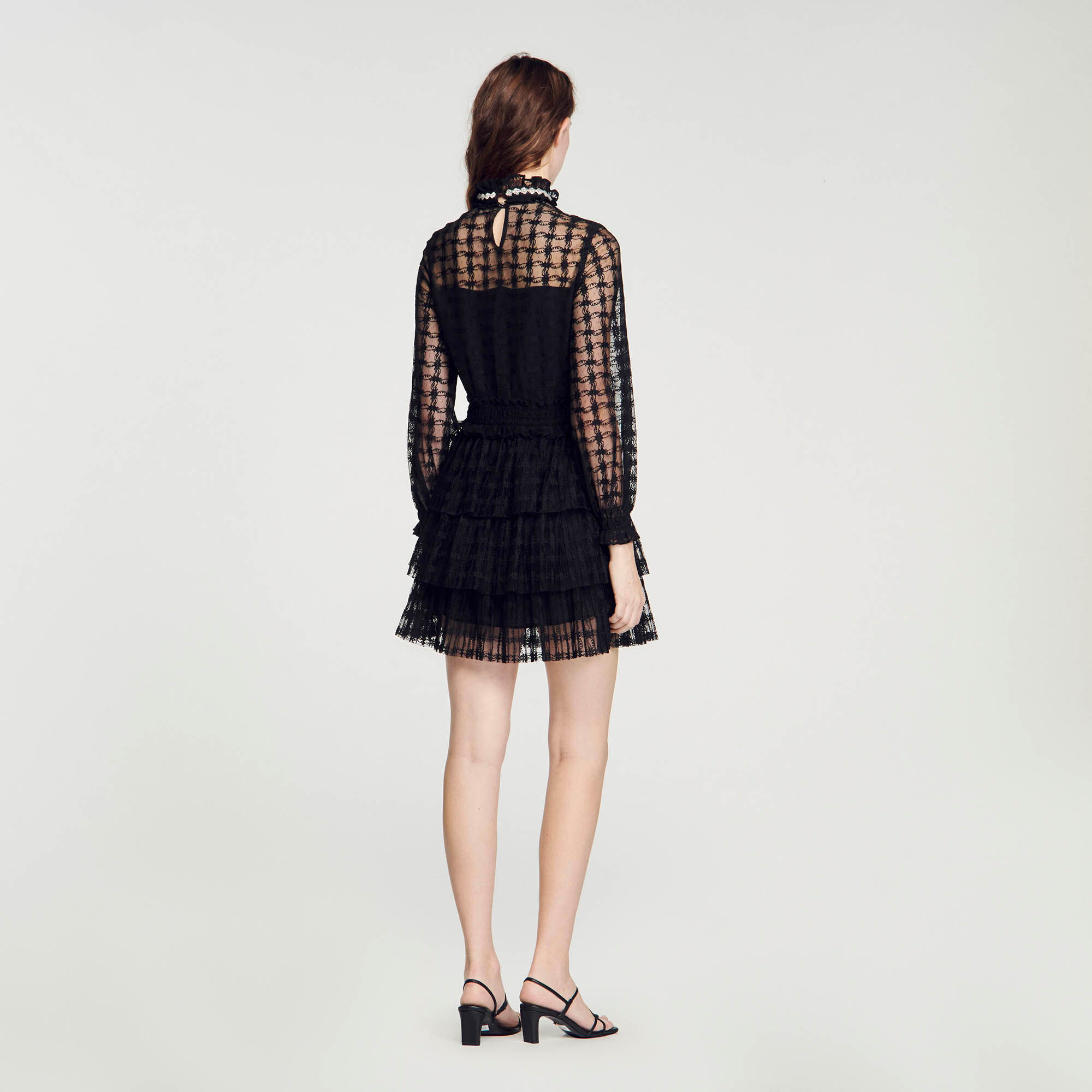 Sandro short lace dress sale