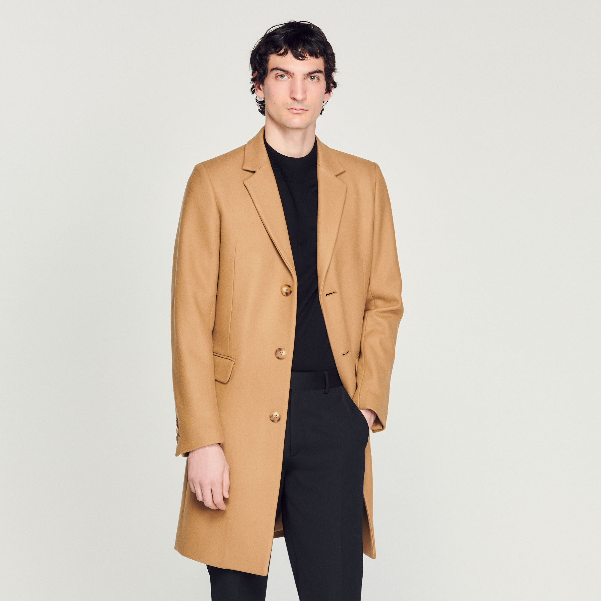 Mens sales coat beige
