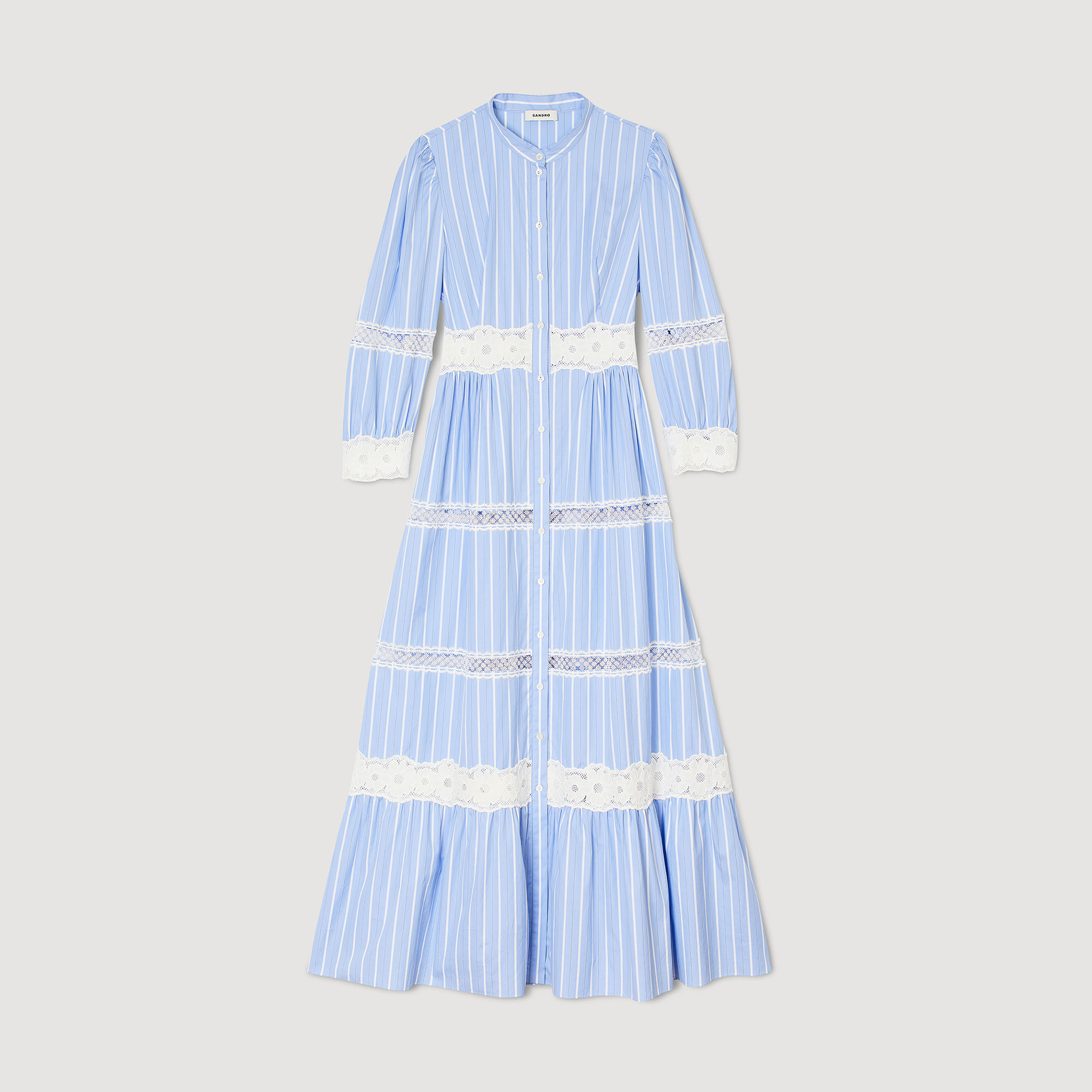 Striped cotton outlet maxi dress