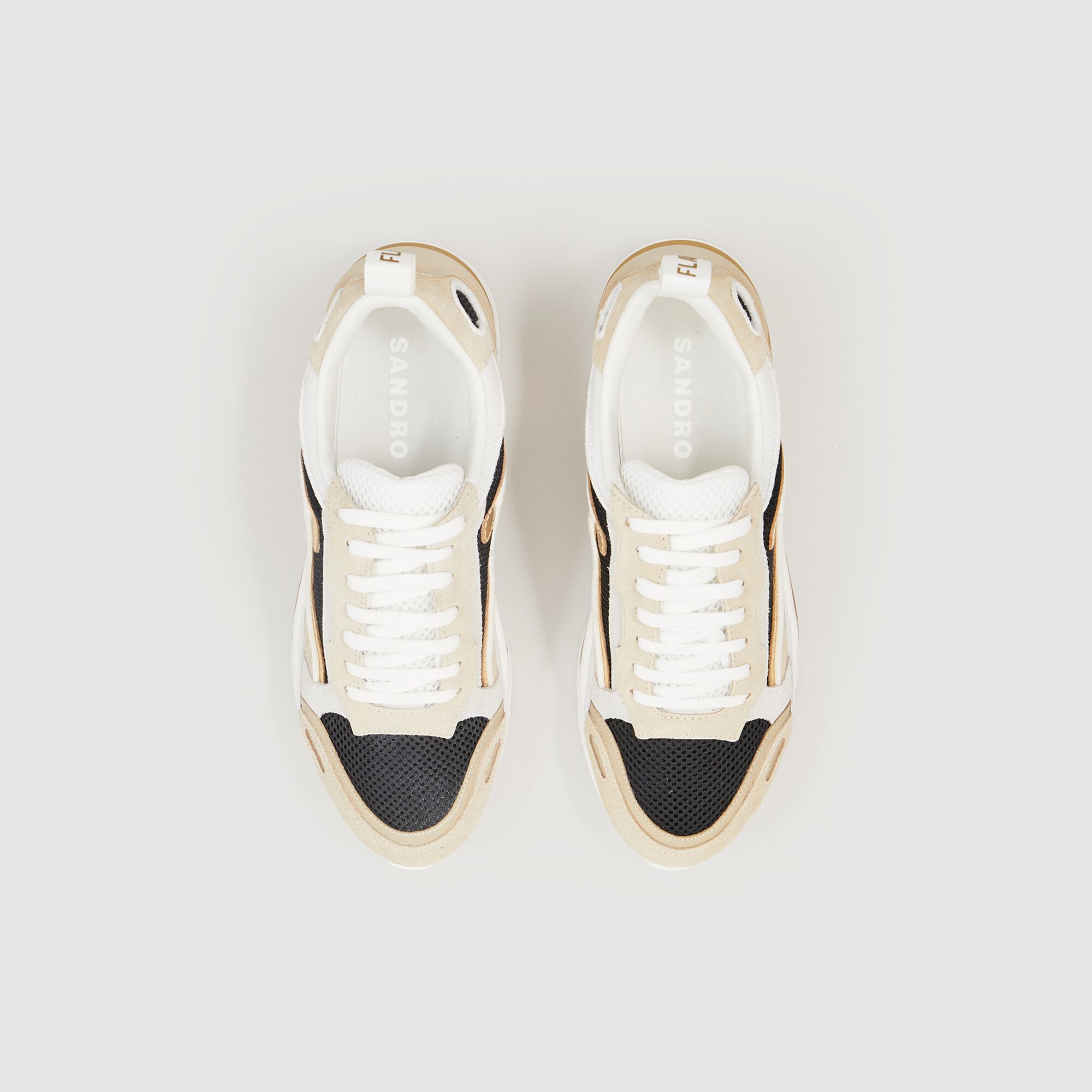 Flame trainers SFACH00272 Gold All Shoes Sandro Paris