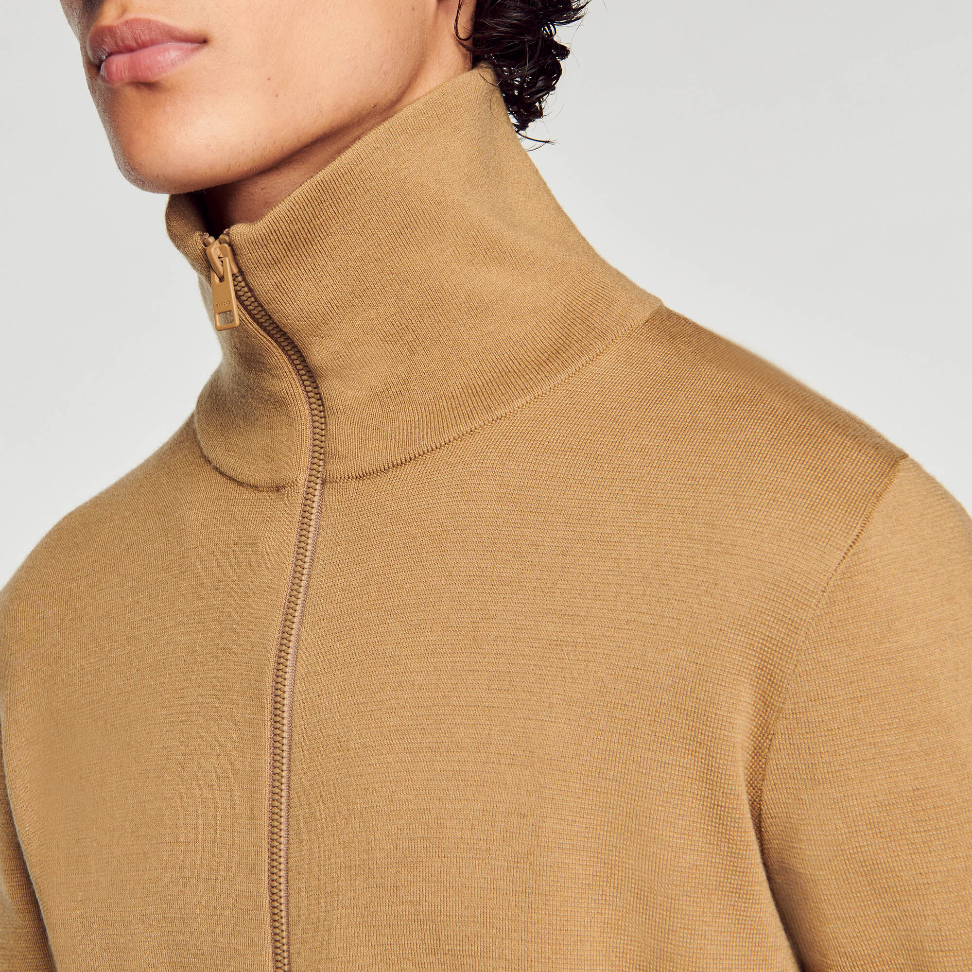Zip up wool cardigan SHPTR00362 Jumpers Cardigans Sandro Paris