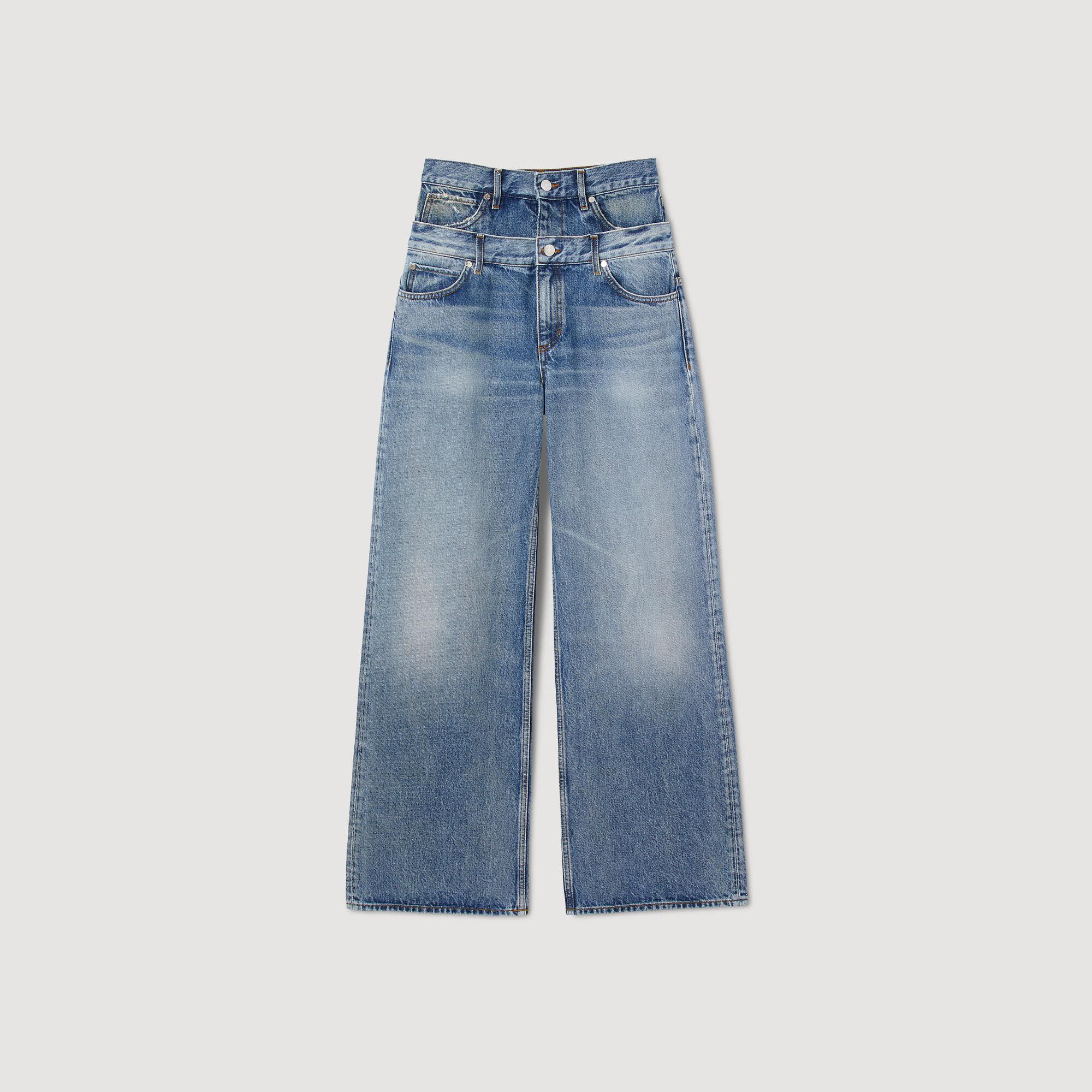 Double-belted jeans SFPJE00569 - Jeans | Sandro Paris