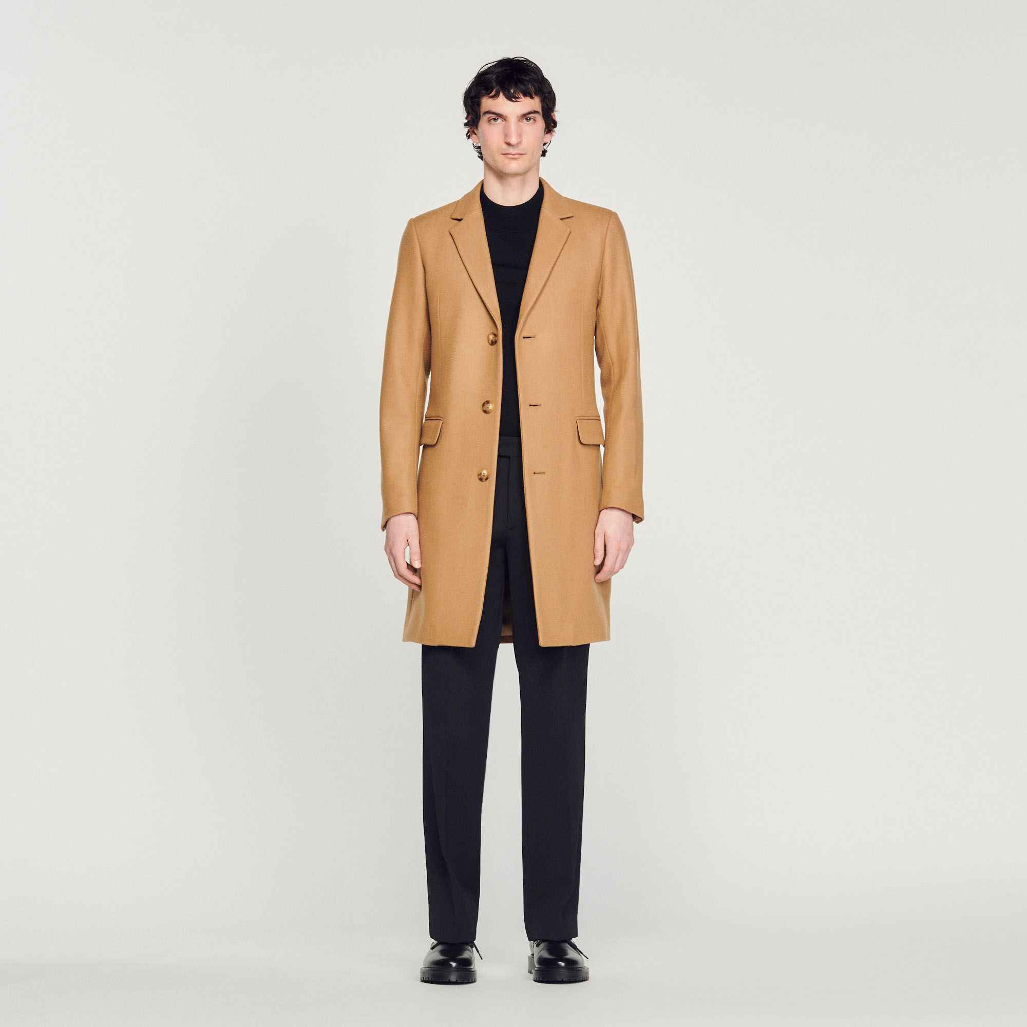 Mens cashmere full top length coat