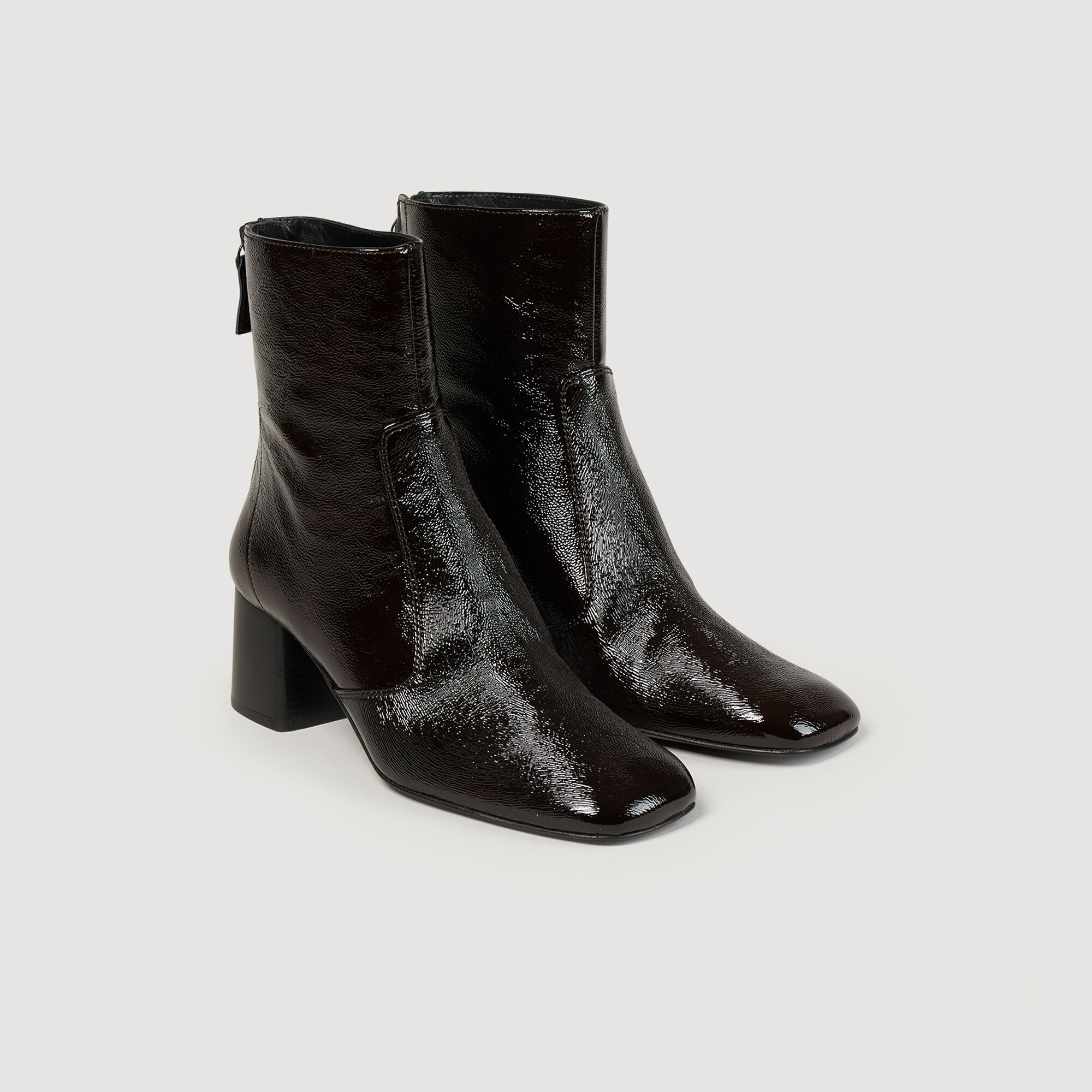 Sandro leather deals ankle boots