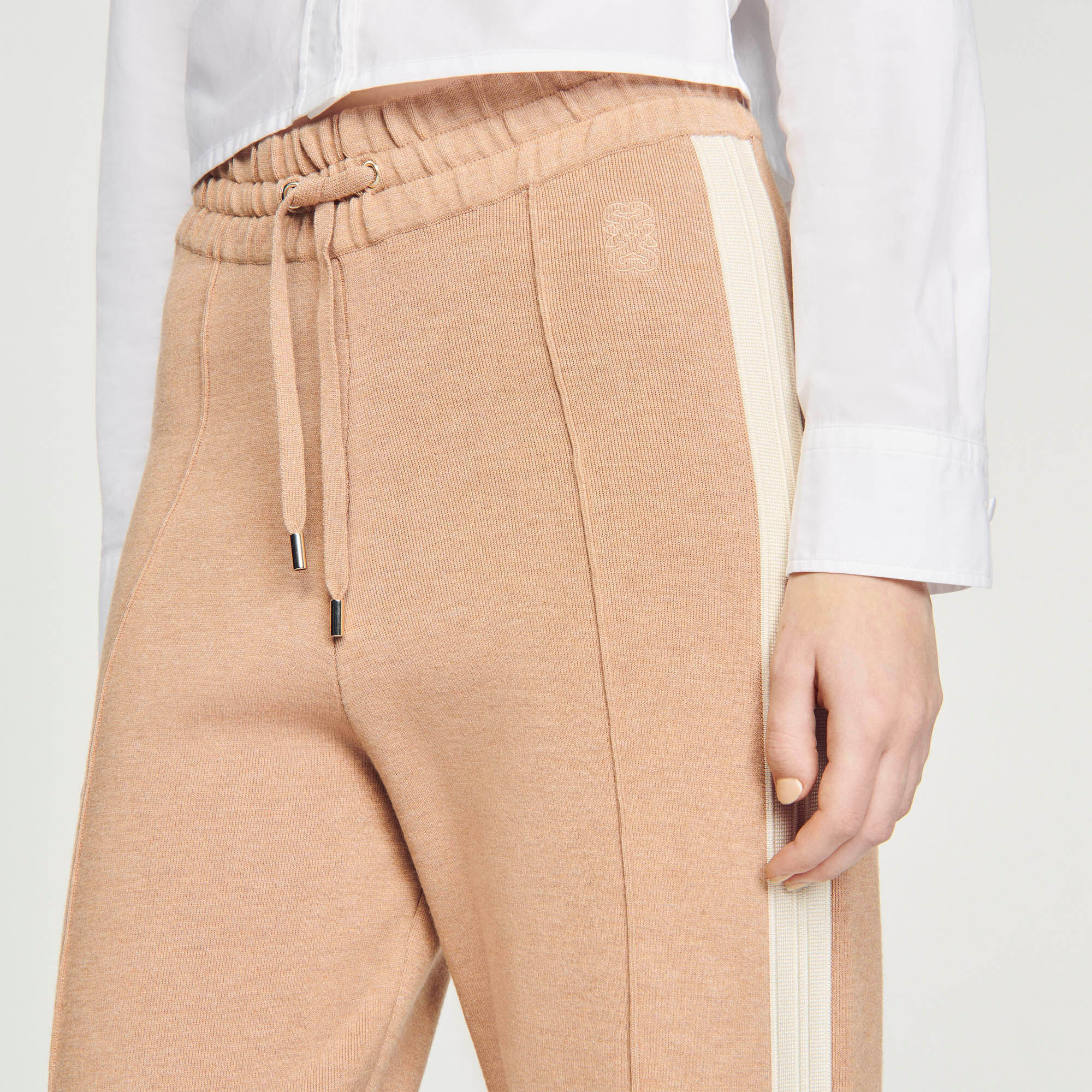 Beige jogging new arrivals bottoms
